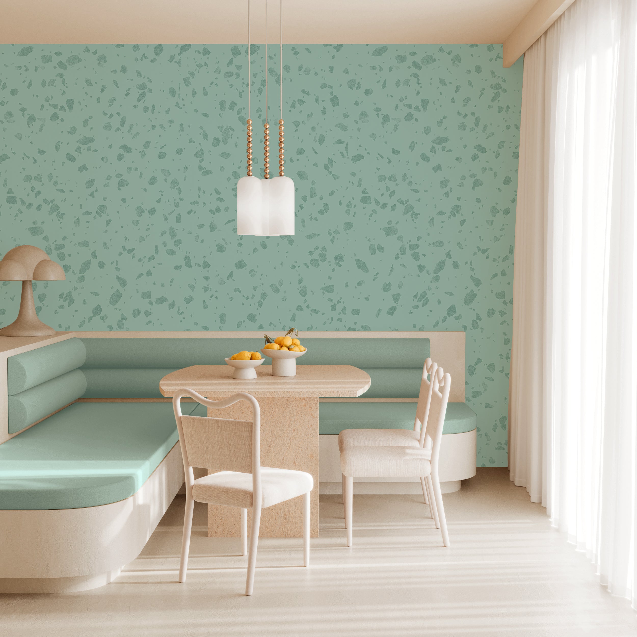 Terrazzo II© Wallpaper in Caribbean