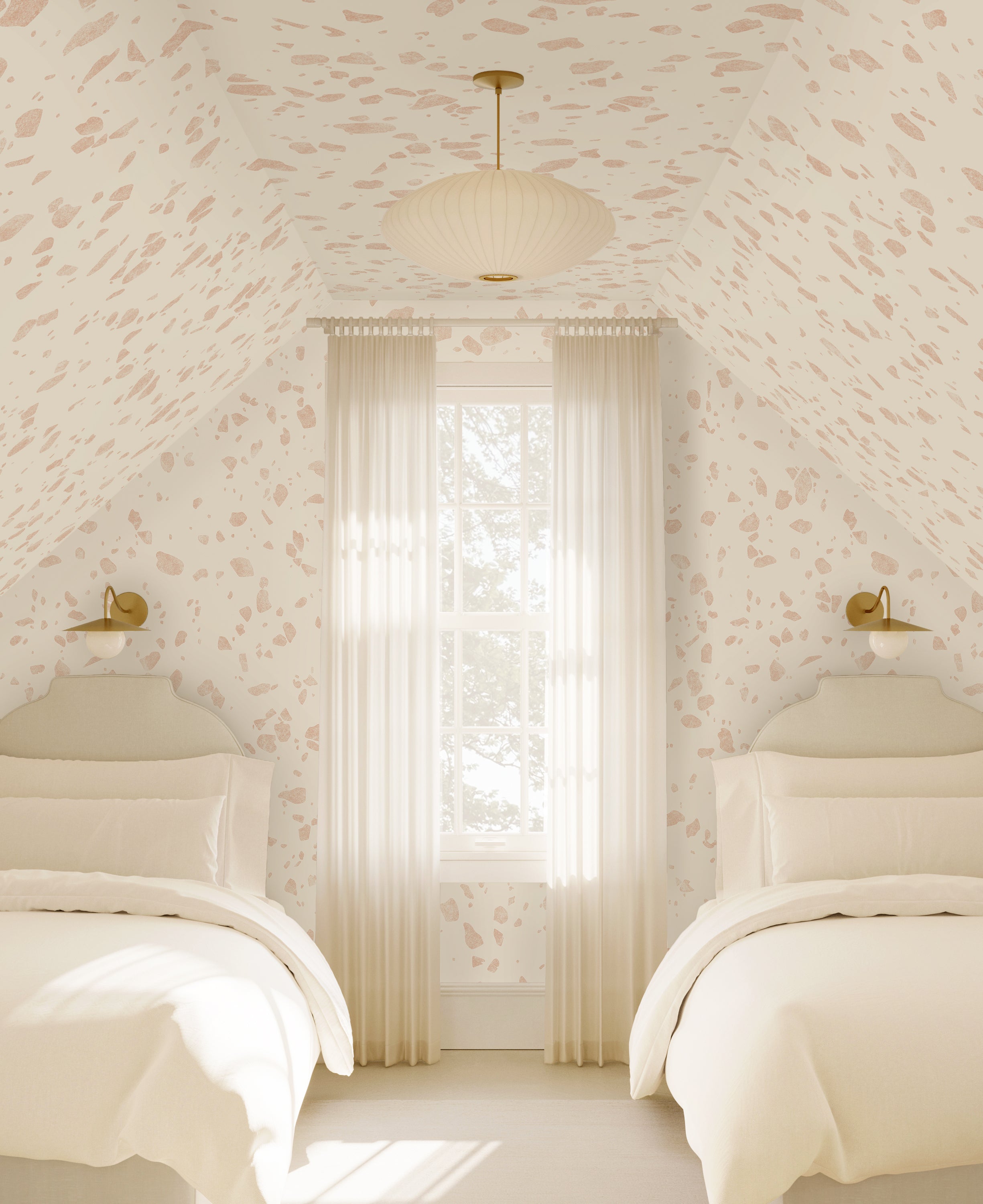 Terrazzo II© Wallpaper in Macaroon