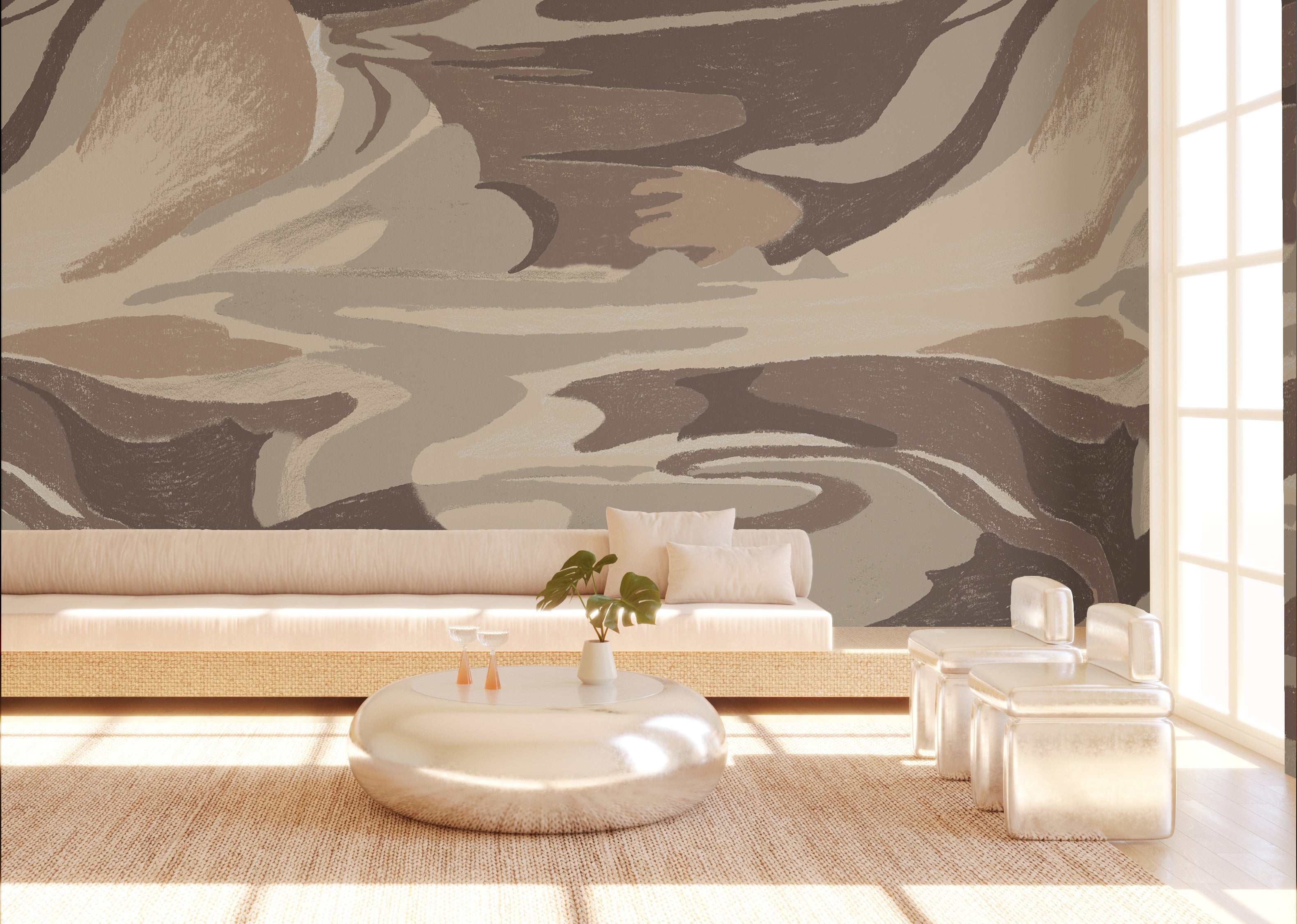 American Landscape© Mural Wallpaper in topaz