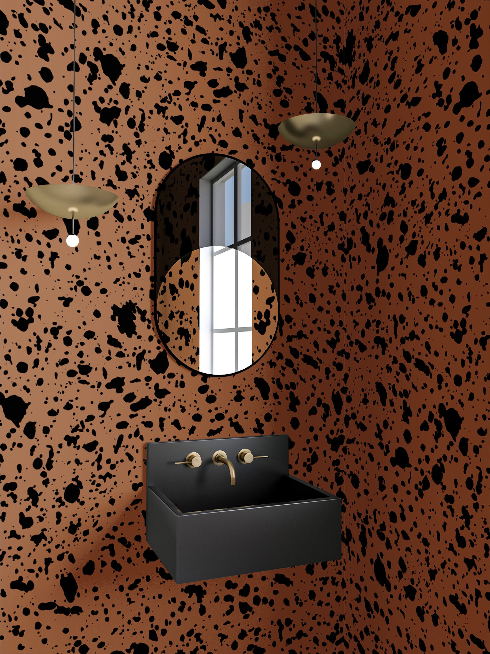 Appaloosa© Mural Wallpaper in Chestnut
