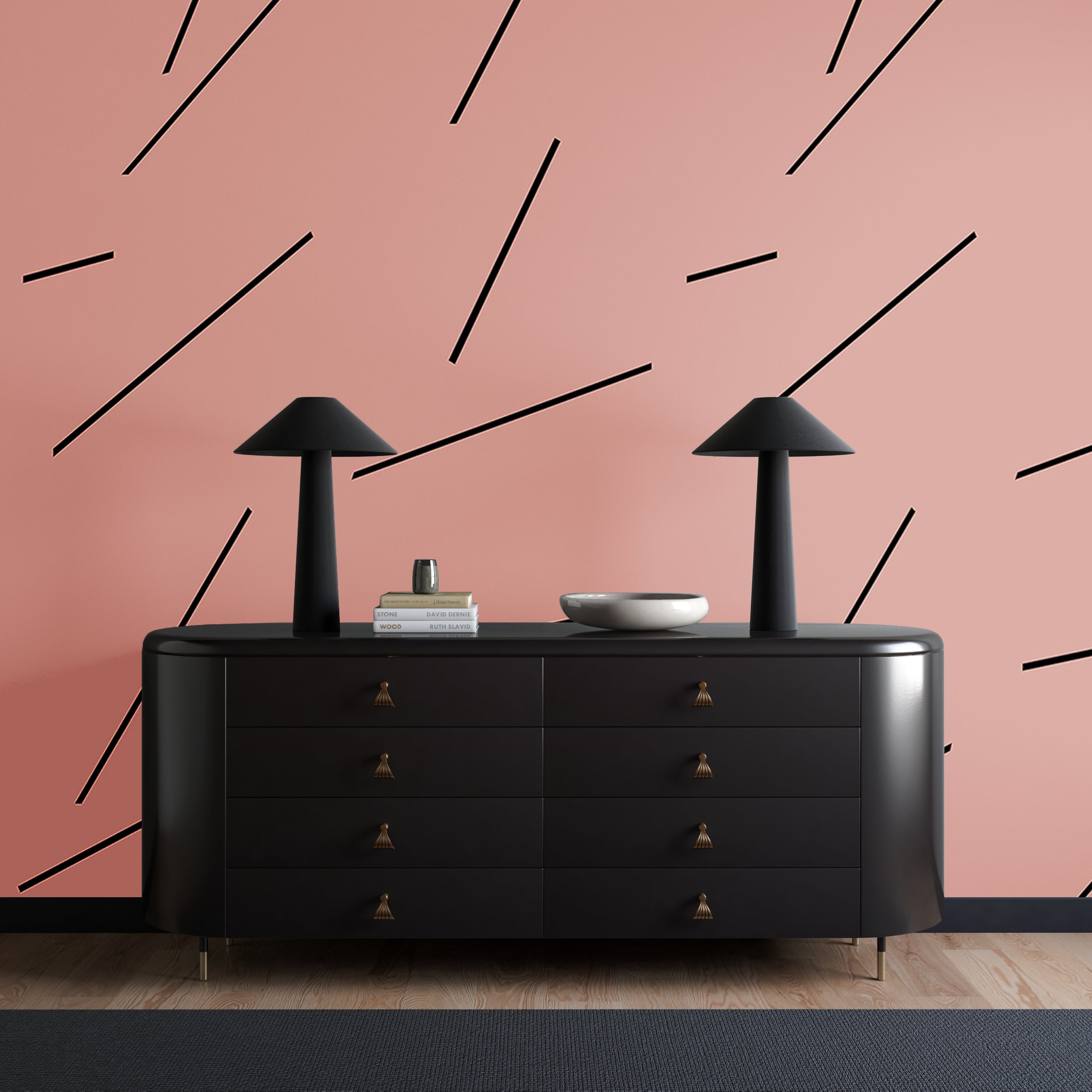 Bang Dem Sticks© Wallpaper in Mauve