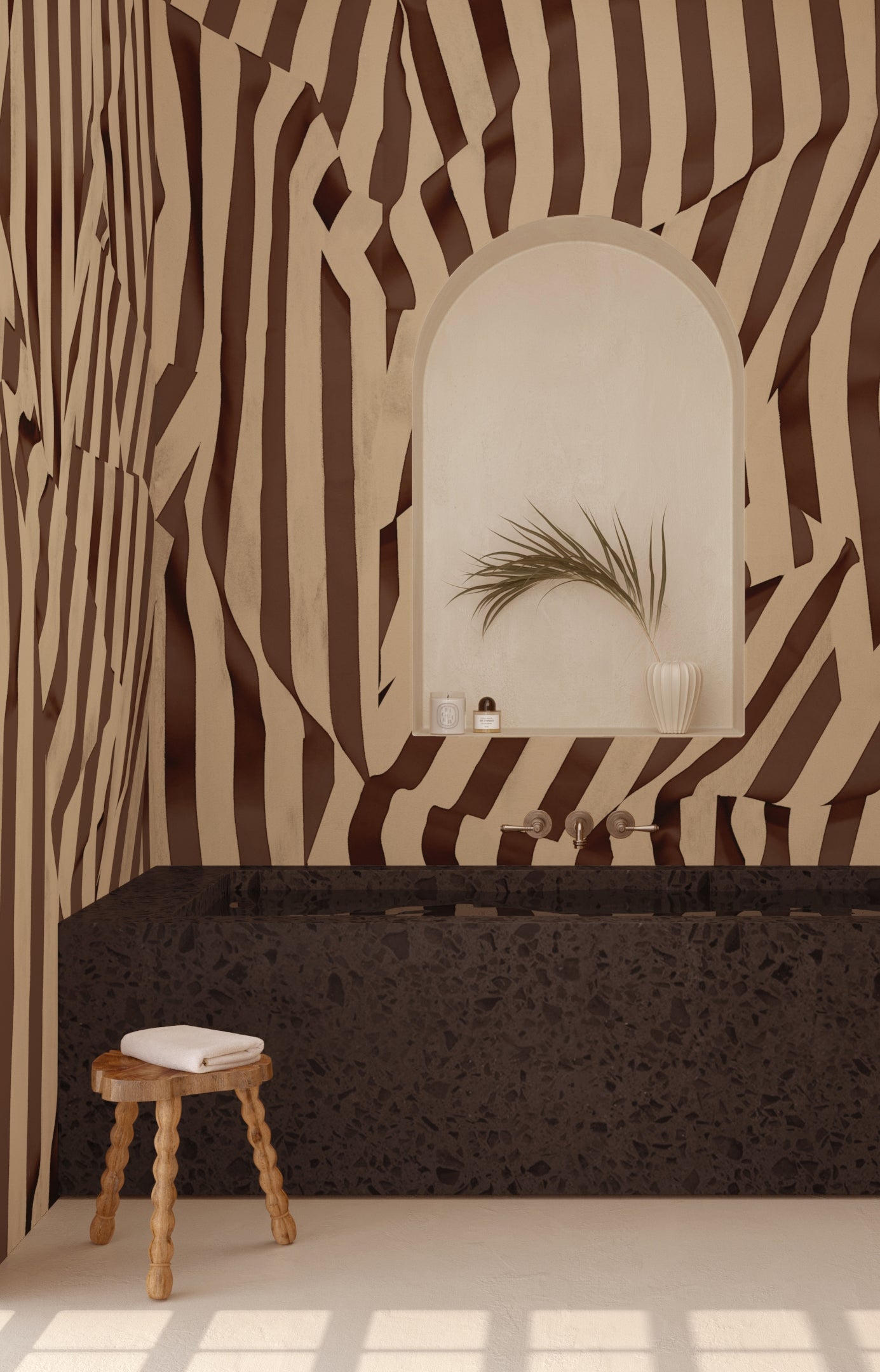 Carnival© Mural Wallpaper in camel