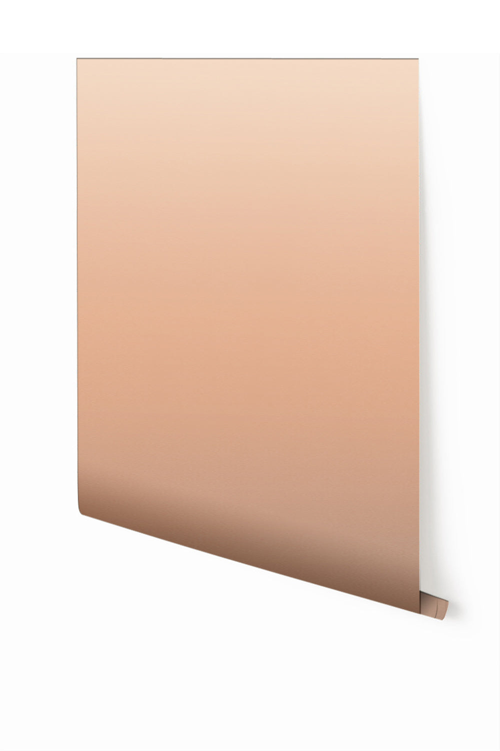 A rolled piece of wallpaper displaying a solid beige color from drop it MODERN.