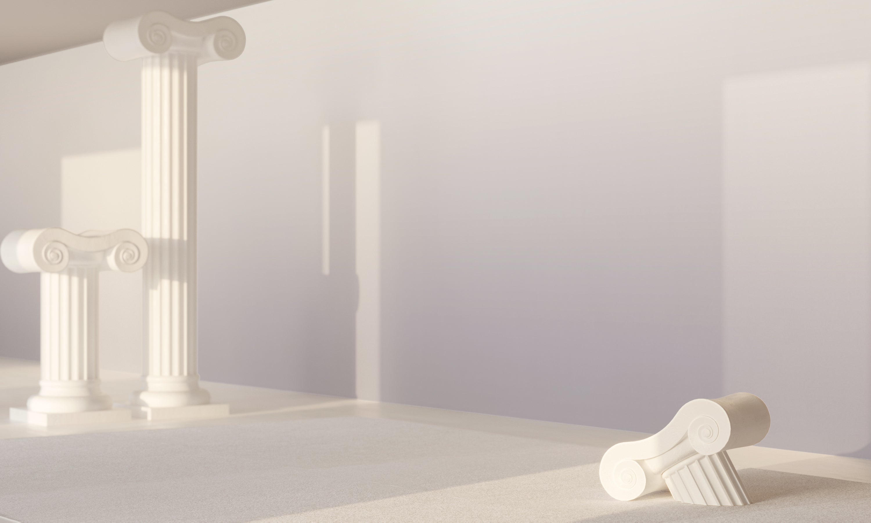 The Evaporate© Wallpaper in Mist in an interior from drop it MODERN.