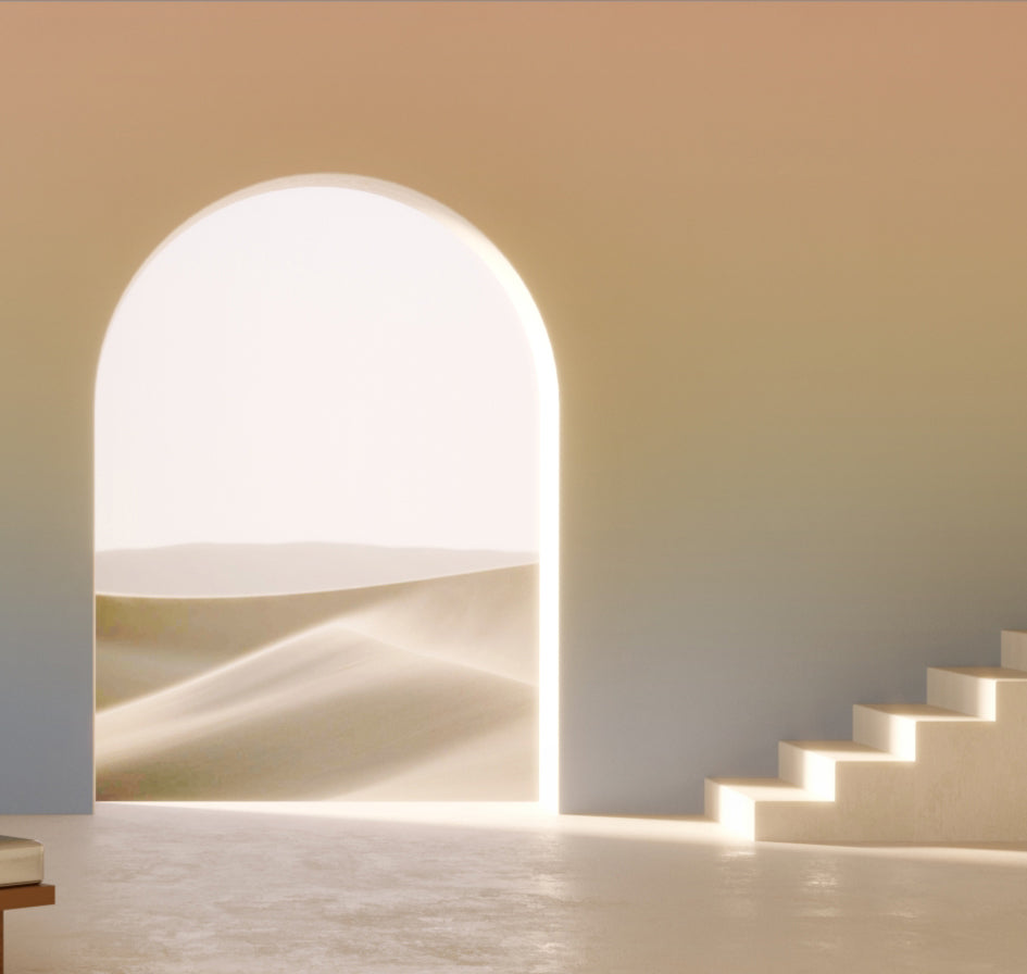 The Evaporate© Wallpaper in Supernova in an interior from drop it MODERN.