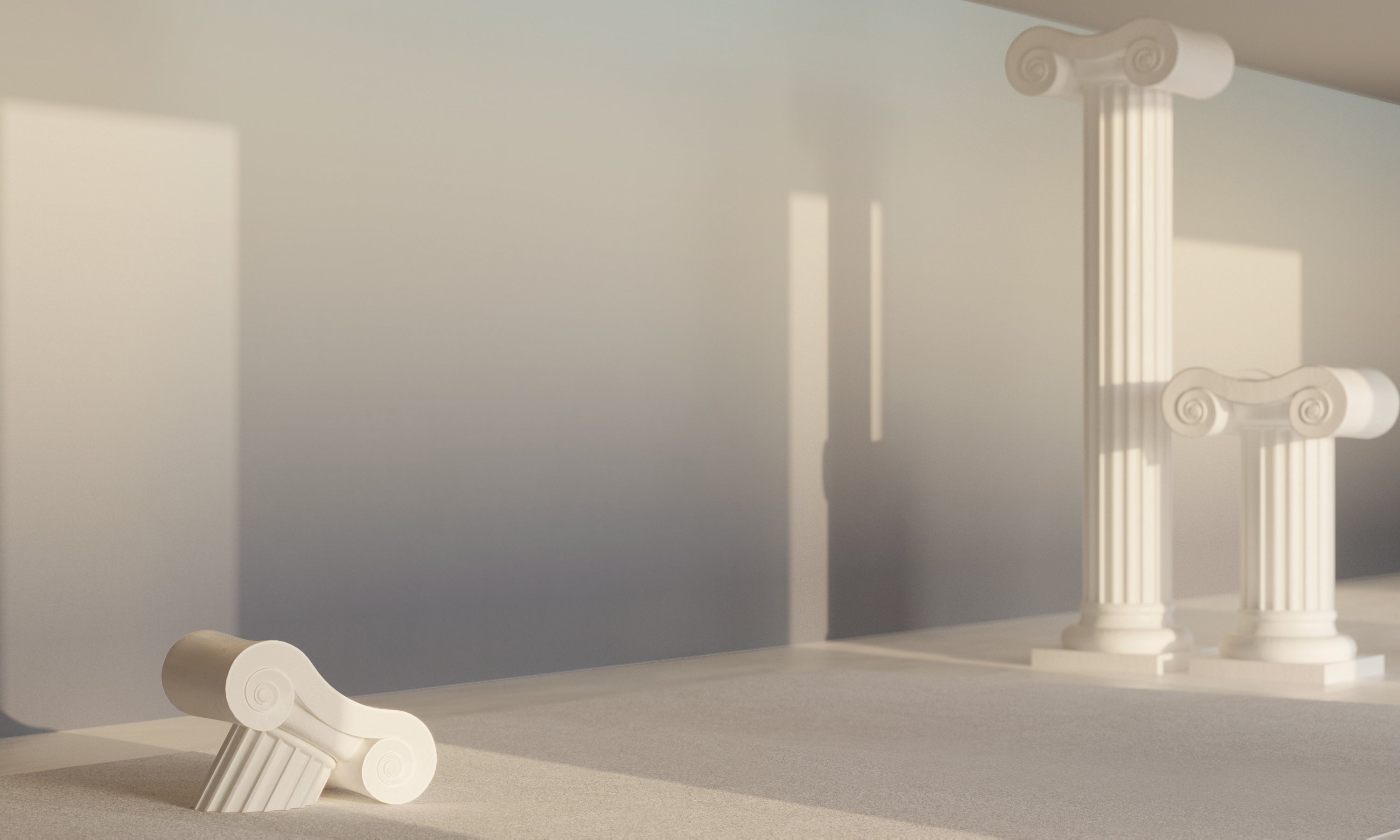The Evaporate© Wallpaper in Storm in an interior from drop it MODERN.