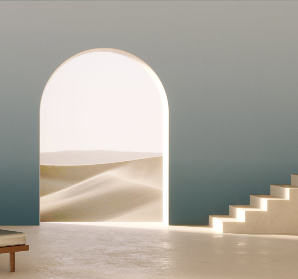 The Evaporate© Wallpaper in thunder in an interior from drop it MODERN.