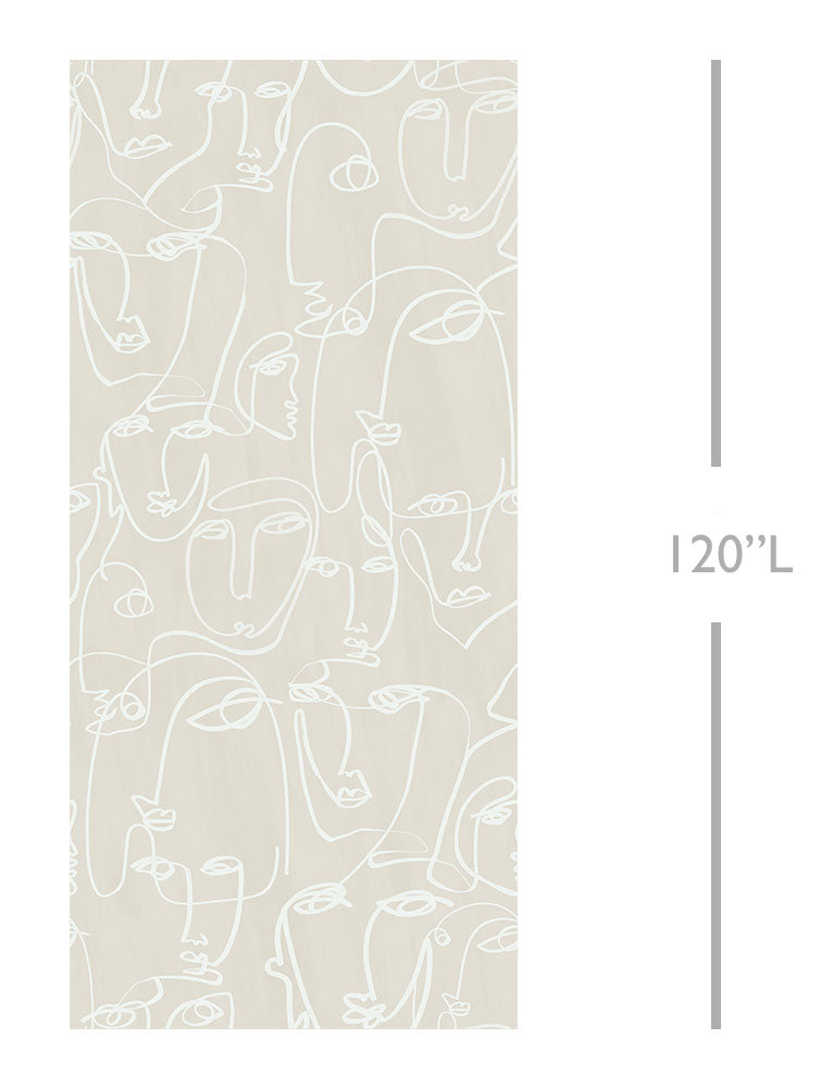 The Femme© Wallpaper in Cremé template from drop it MODERN.