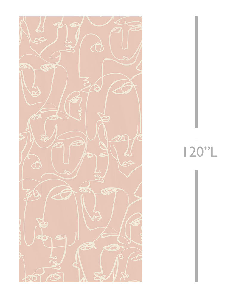 The Femme© Wallpaper in Pink template from drop it MODERN.