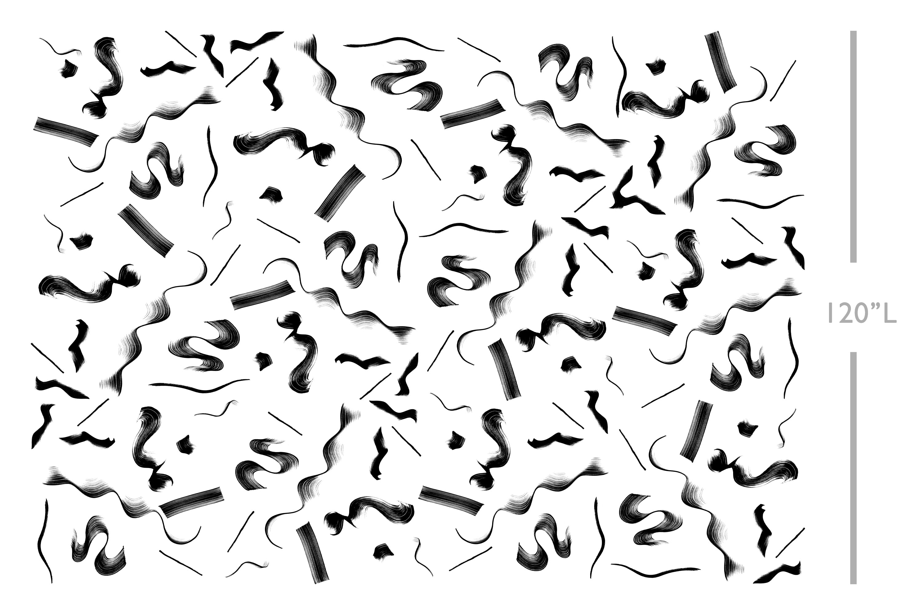 The Fusilli© Wallpaper in black + white template from drop it MODERN.