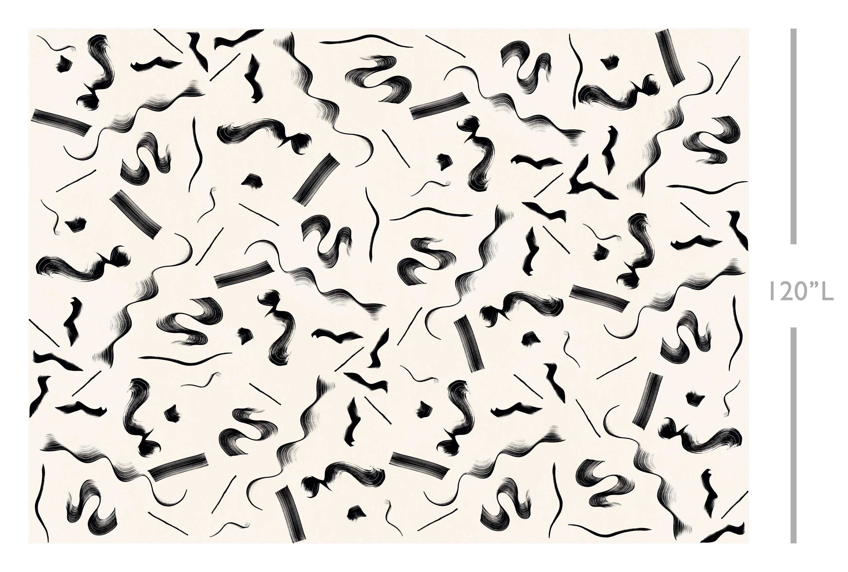 The Fusilli© Wallpaper in black + creme template from drop it MODERN.