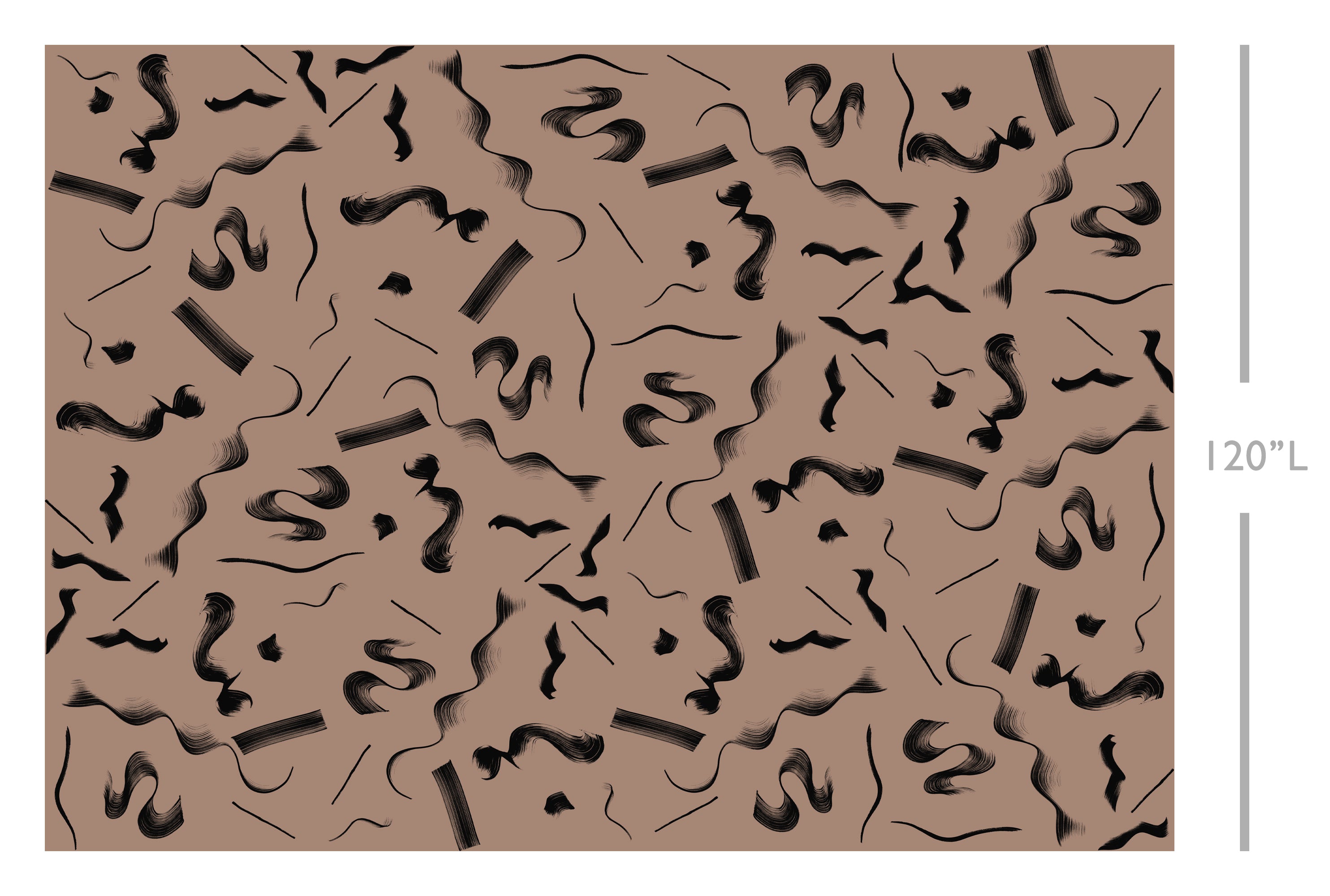 The Fusilli© Wallpaper in sahara template from drop it MODERN.
