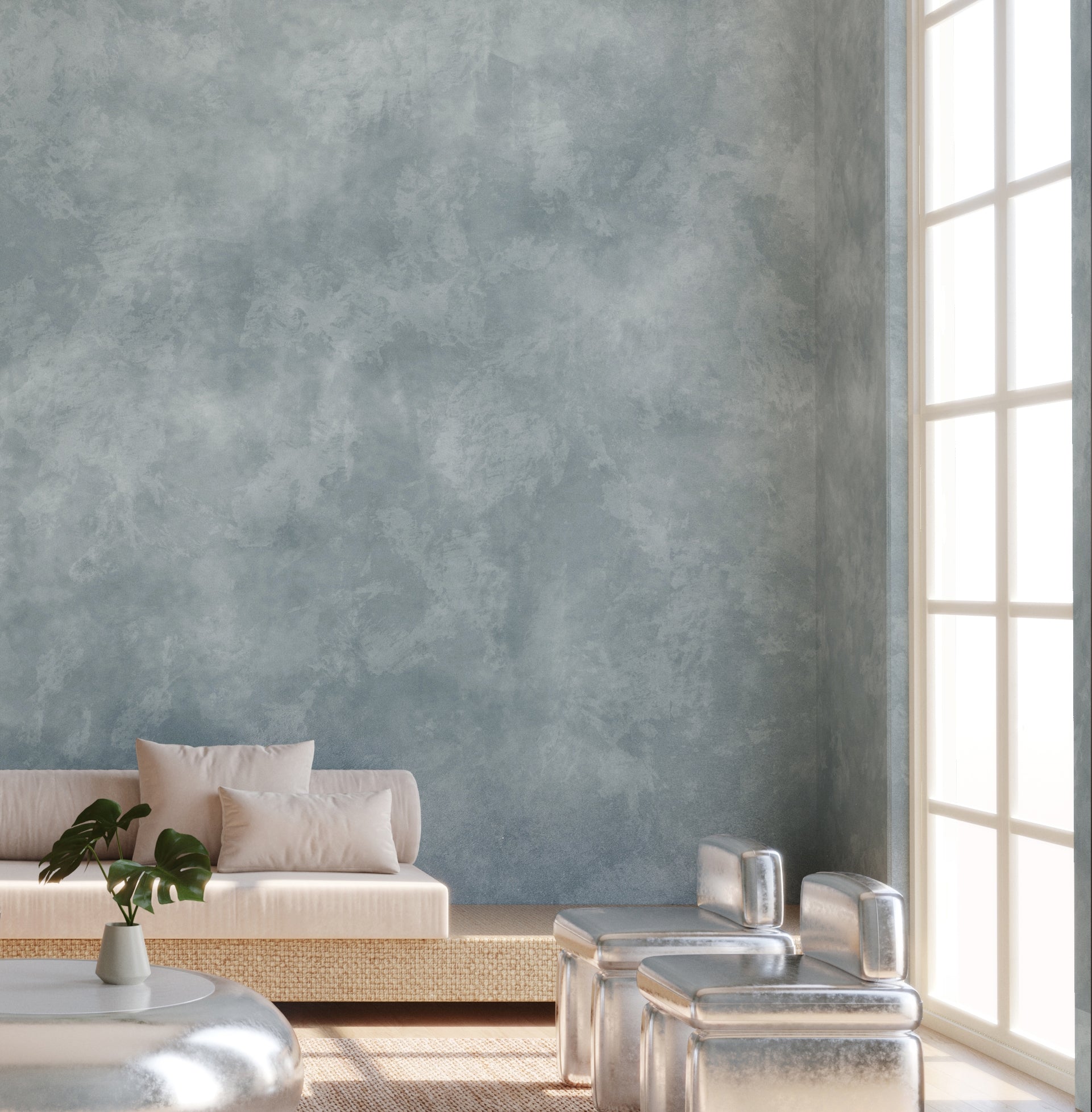 The Heavenly© Mural Wallpaper in Igloo in an interior from drop it MODERN