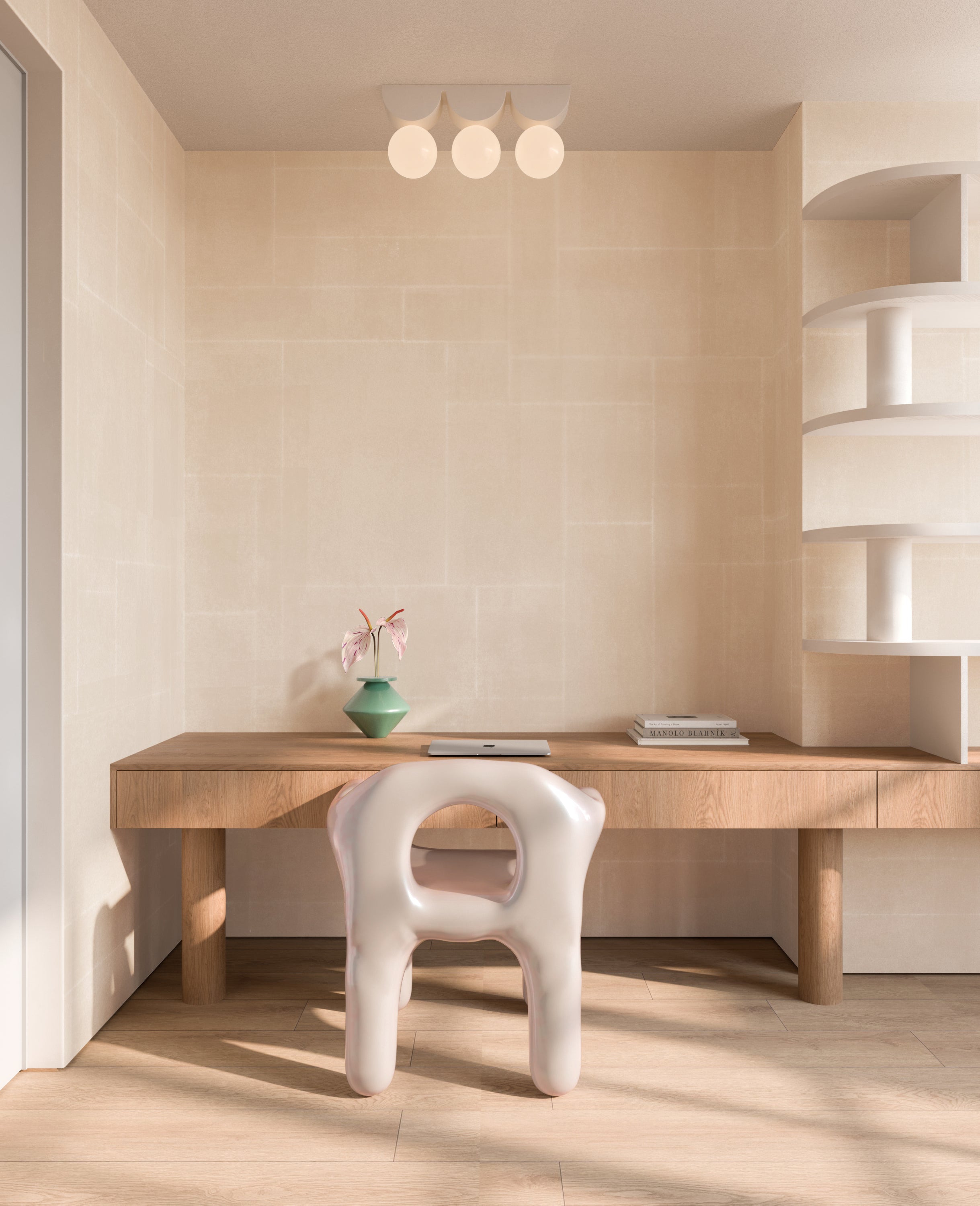 Jigsaw© Mural Wallpaper in Linen