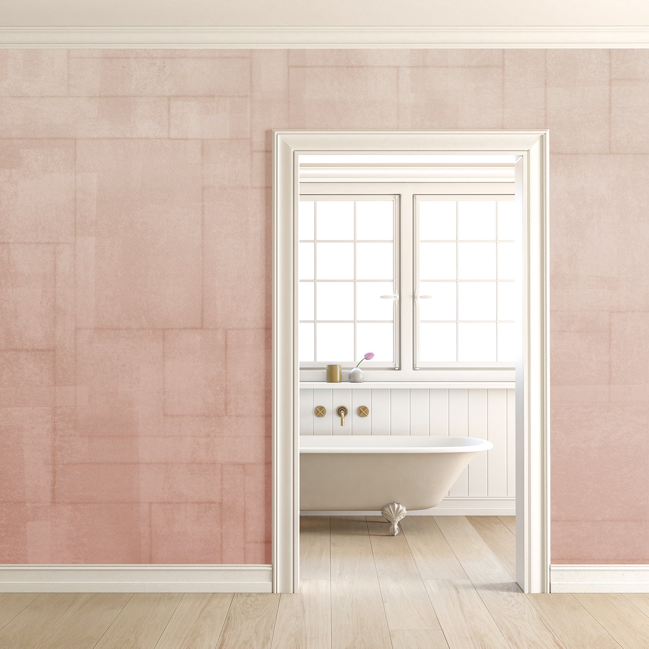 Jigsaw© Mural Wallpaper in Seashell