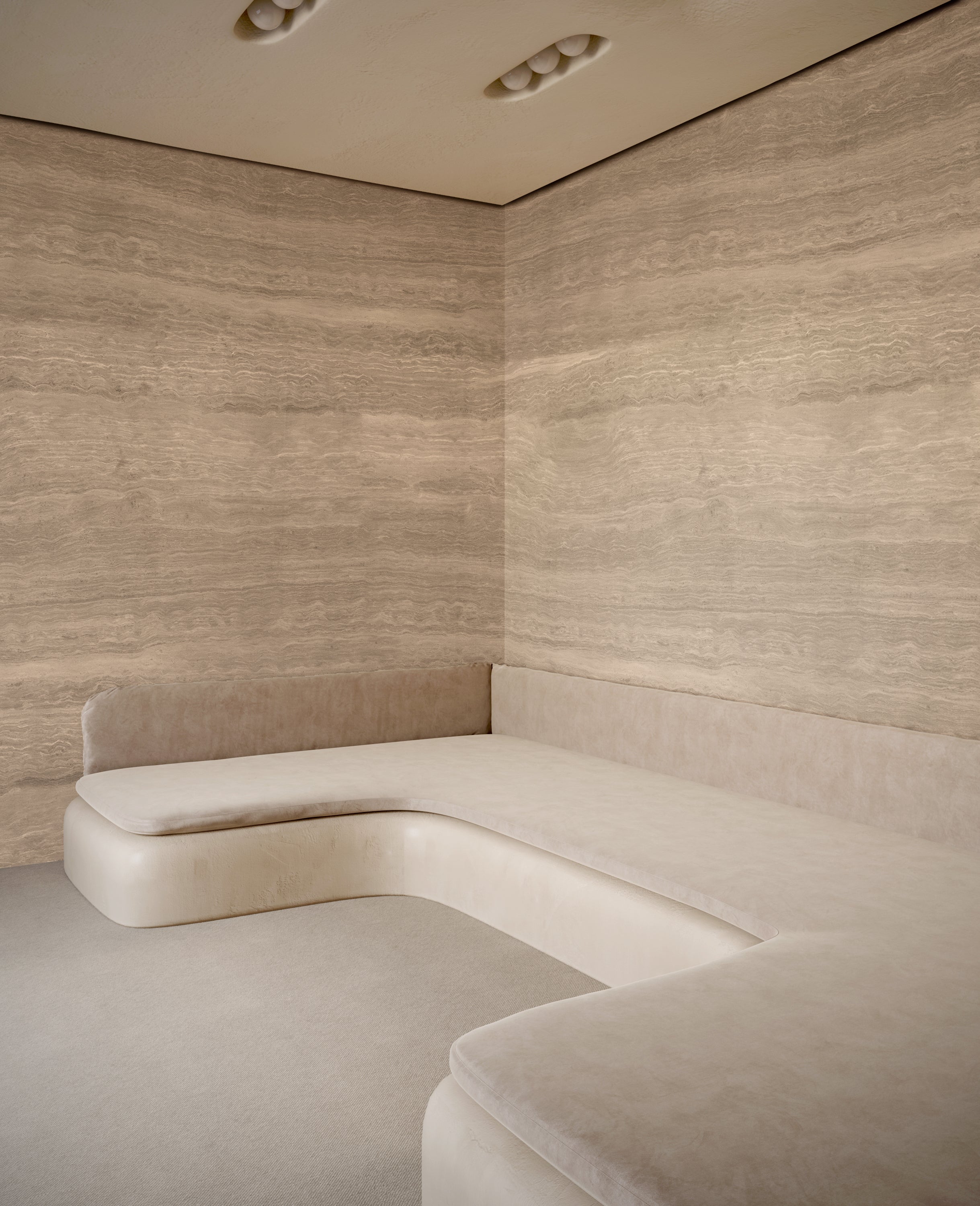 Limestone© Mural Wallpaper in Cafe