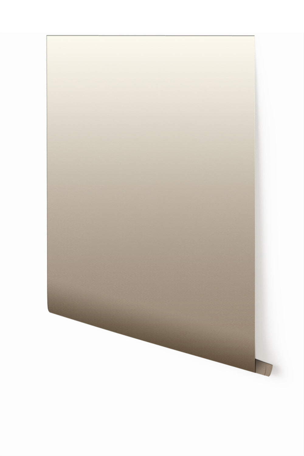 A roll of beige to brown gradient wallpaper with a minimalistic design from drop it MODERN.