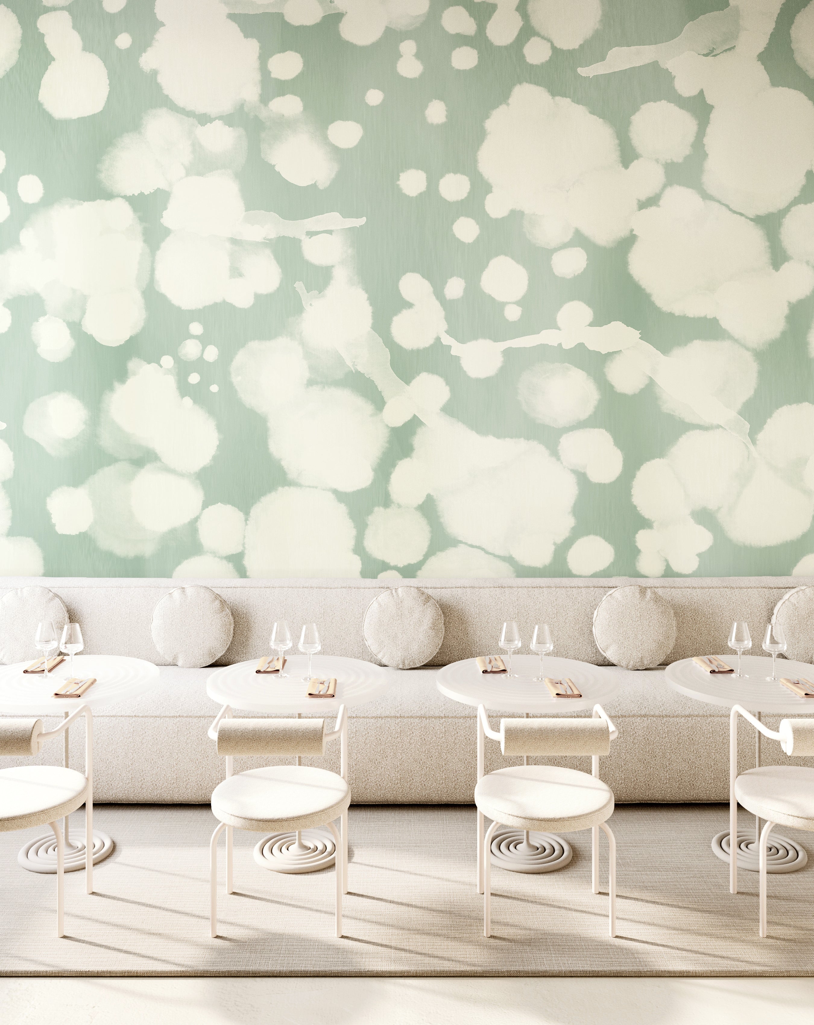 Midnight Oil MURAL© Wallpaper in Aloe