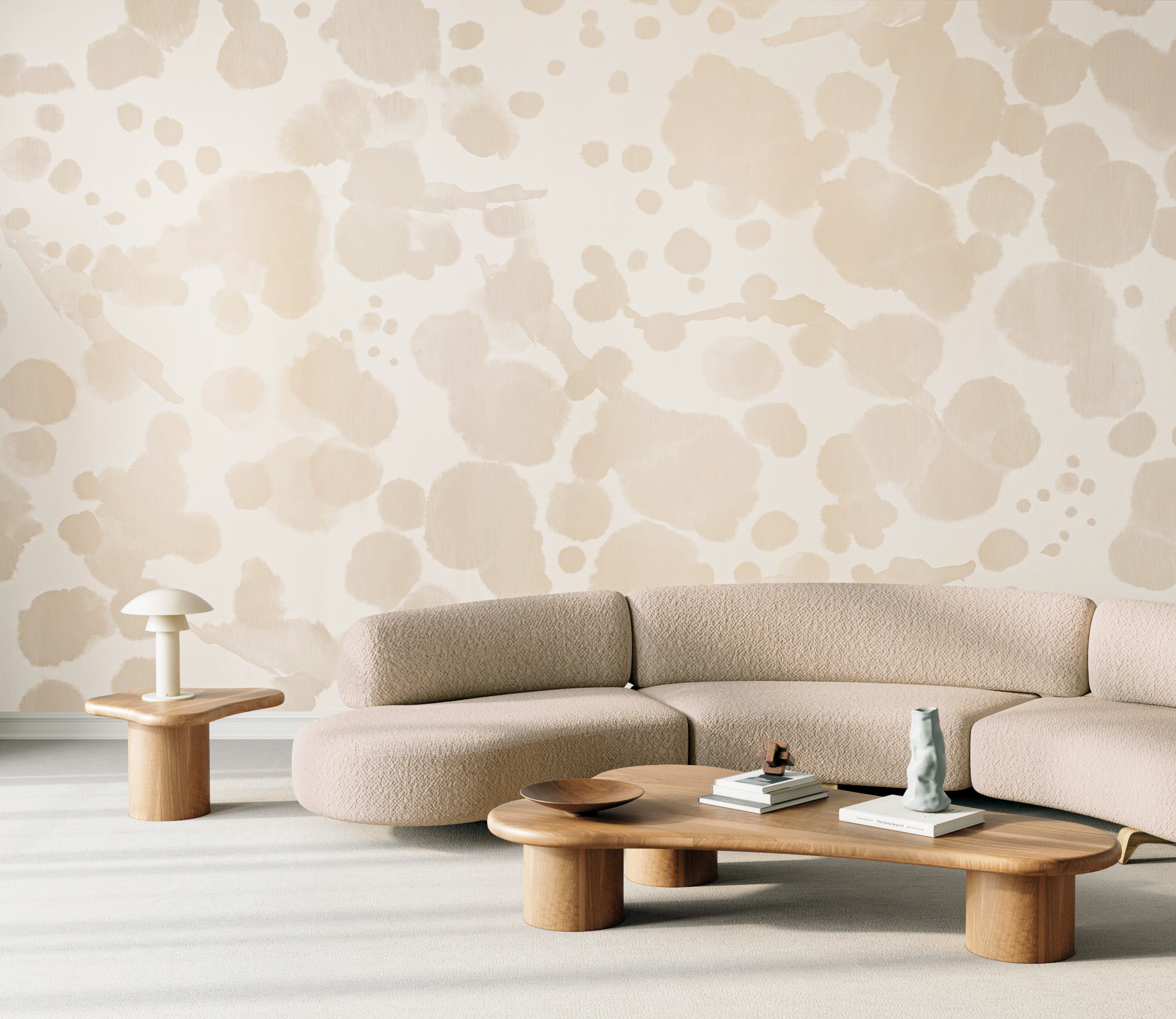 Midnight Oil MURAL© Wallpaper in Champagne