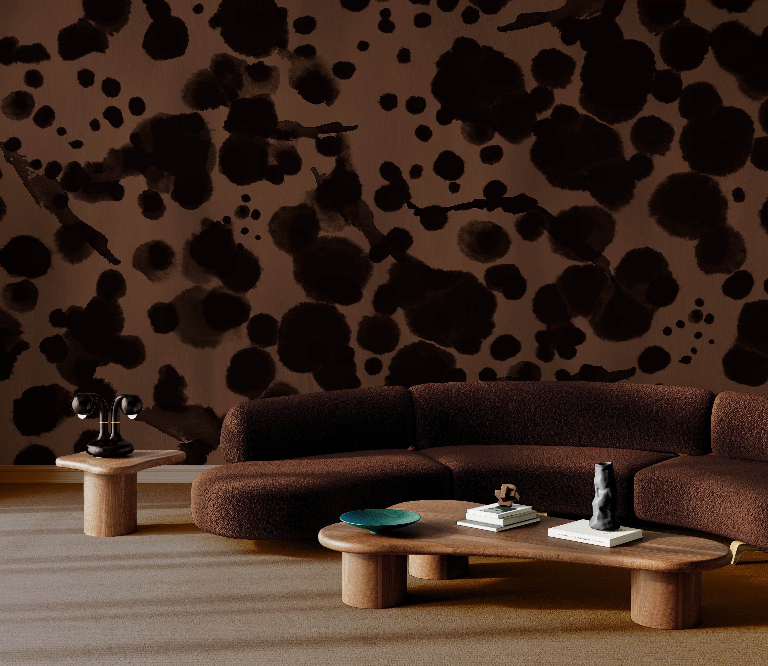 Midnight Oil MURAL© Wallpaper in Coco