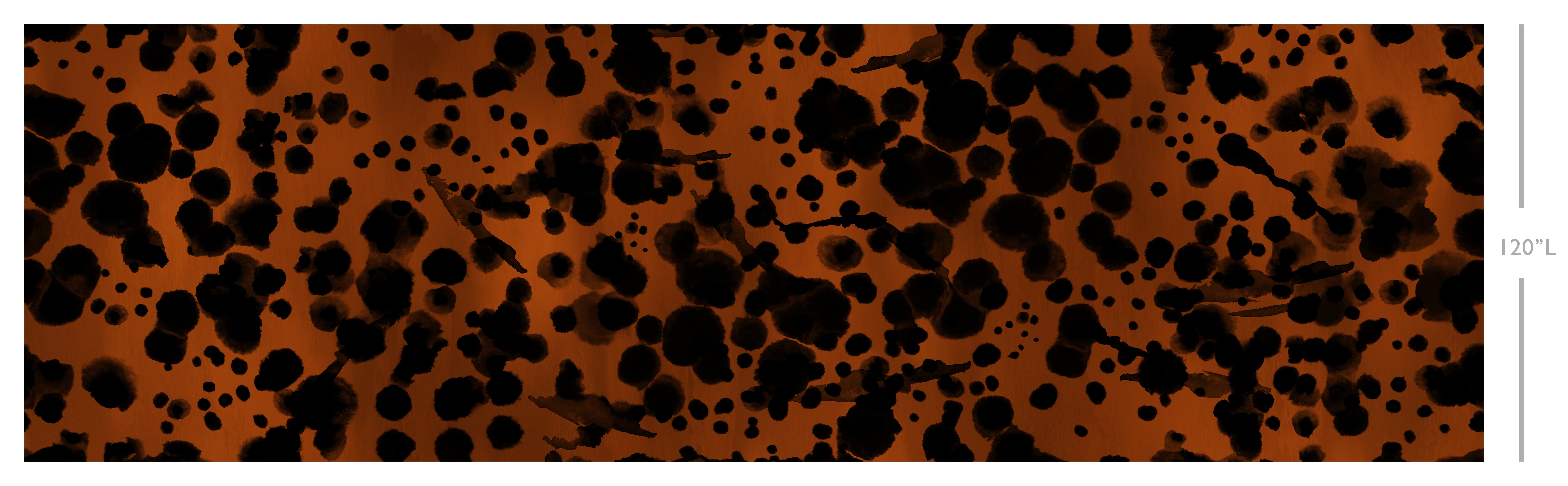 Midnight Oil MURAL© Wallpaper in Rust