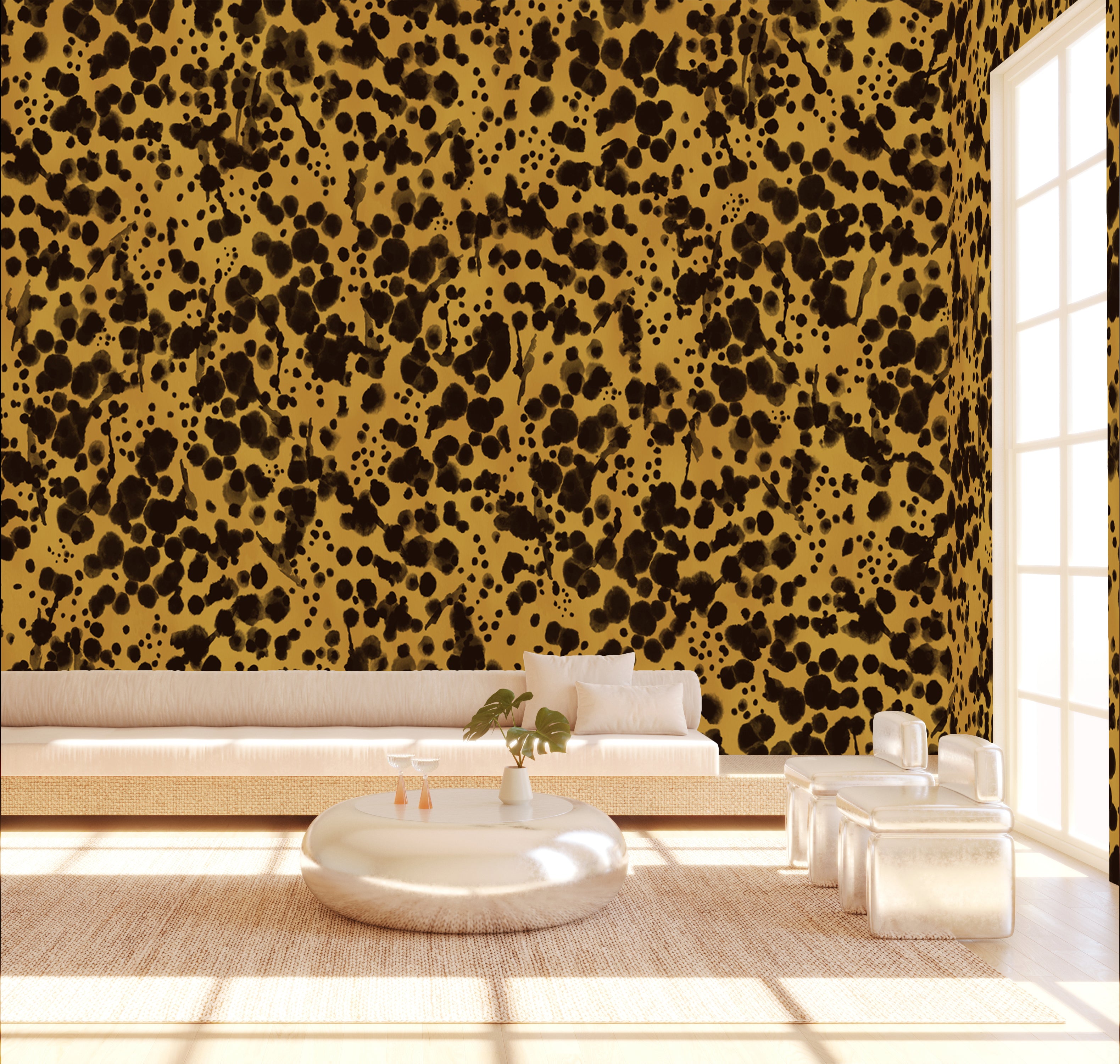 Midnight Oil© Wallpaper in Mustard