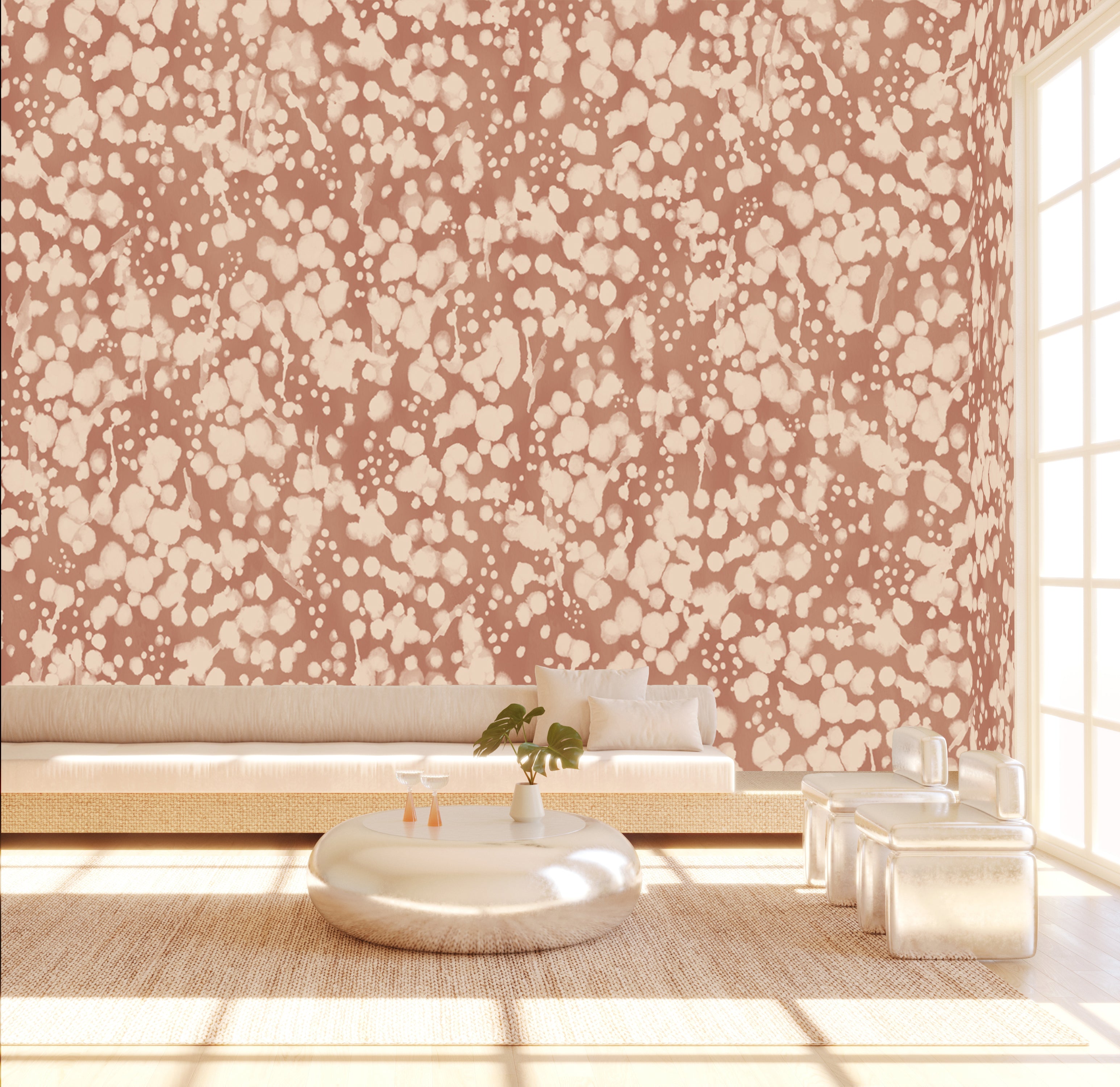Midnight Oil© Wallpaper in Terracotta
