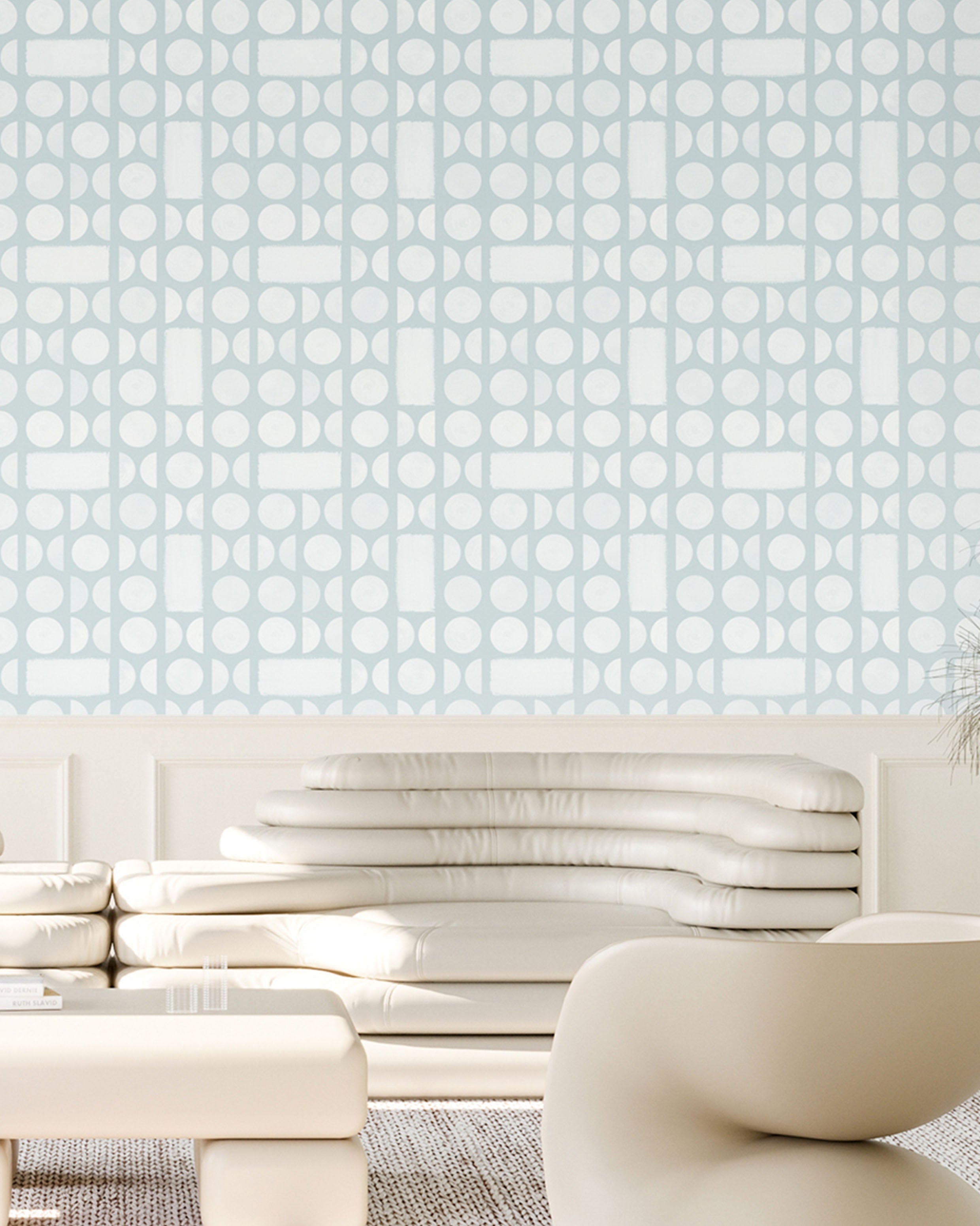Nova© Wallpaper in Pale Blue