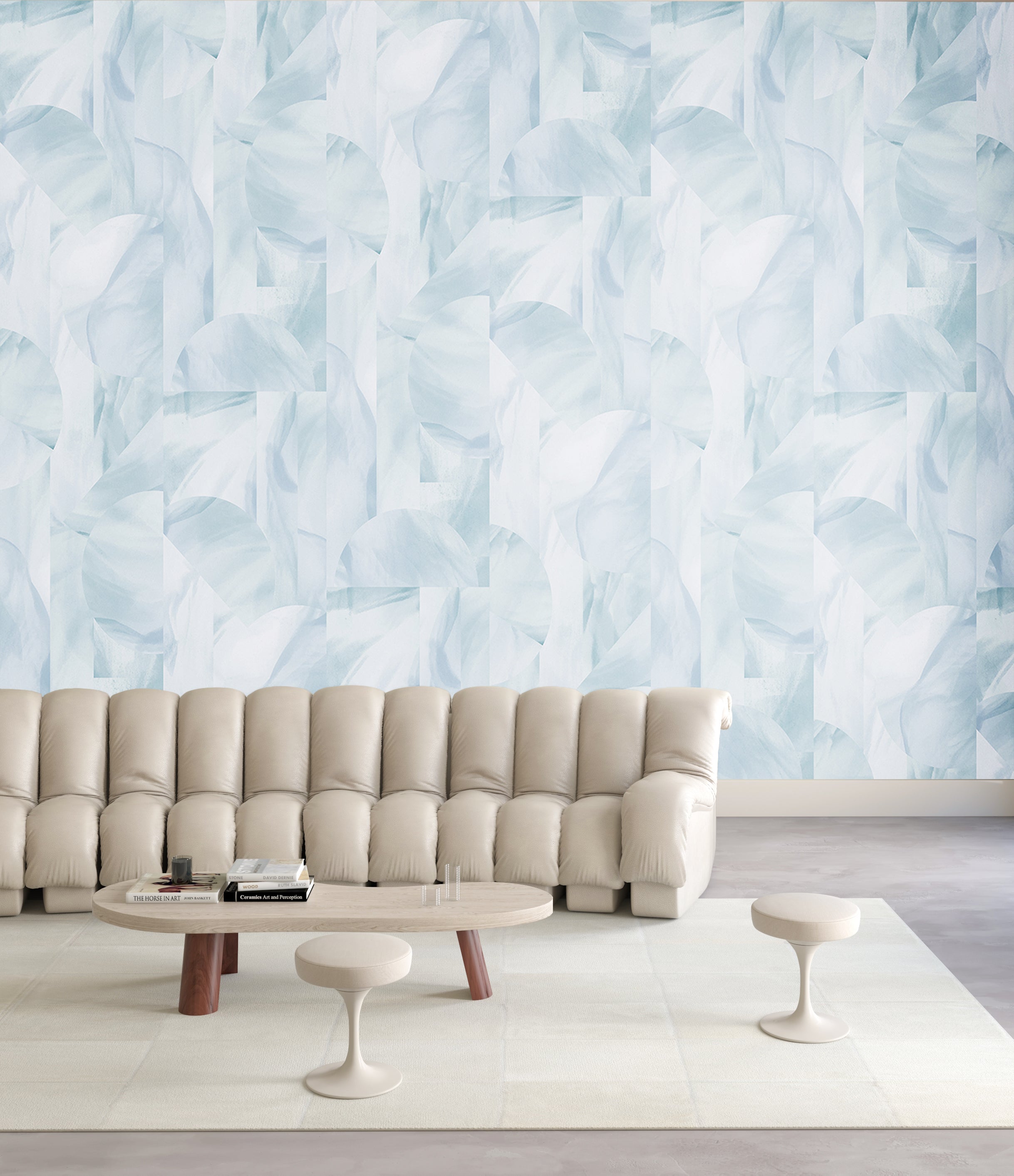Onyx Rock© Wallpaper in Blue