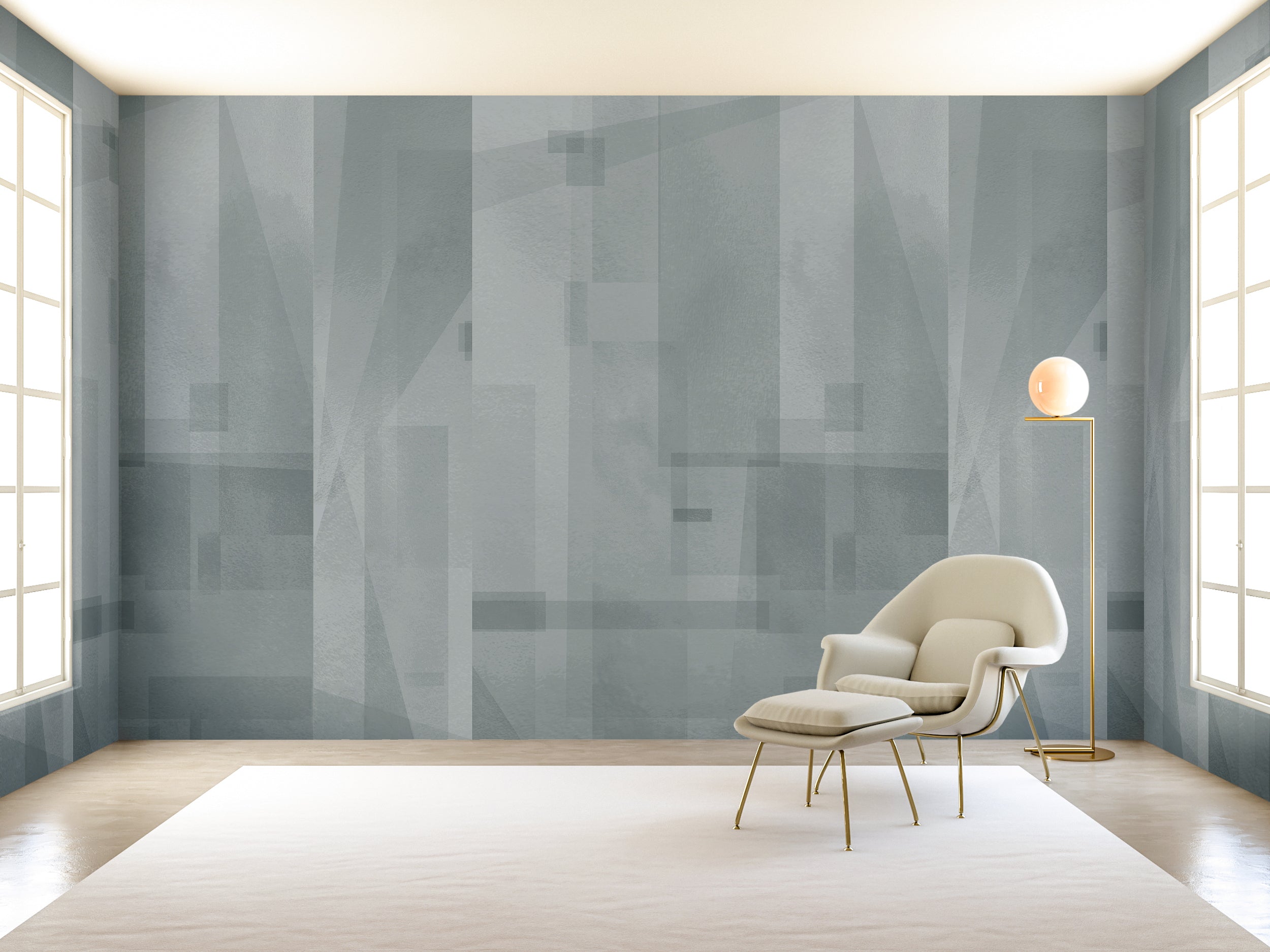 Papier Máché © Mural Wallpaper in Cobble