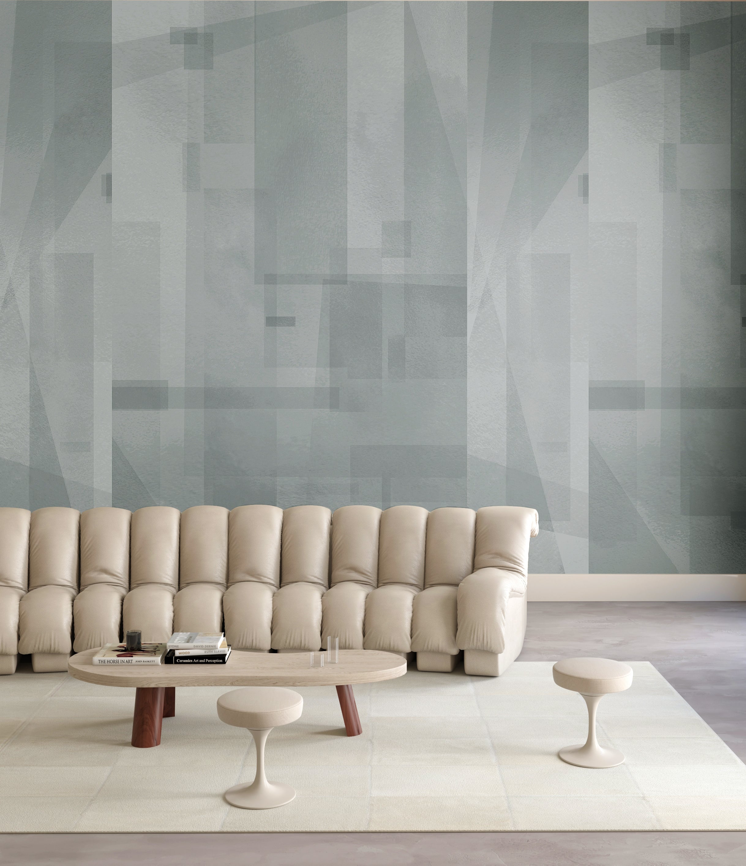 Papier Máché © Mural Wallpaper in Cobble