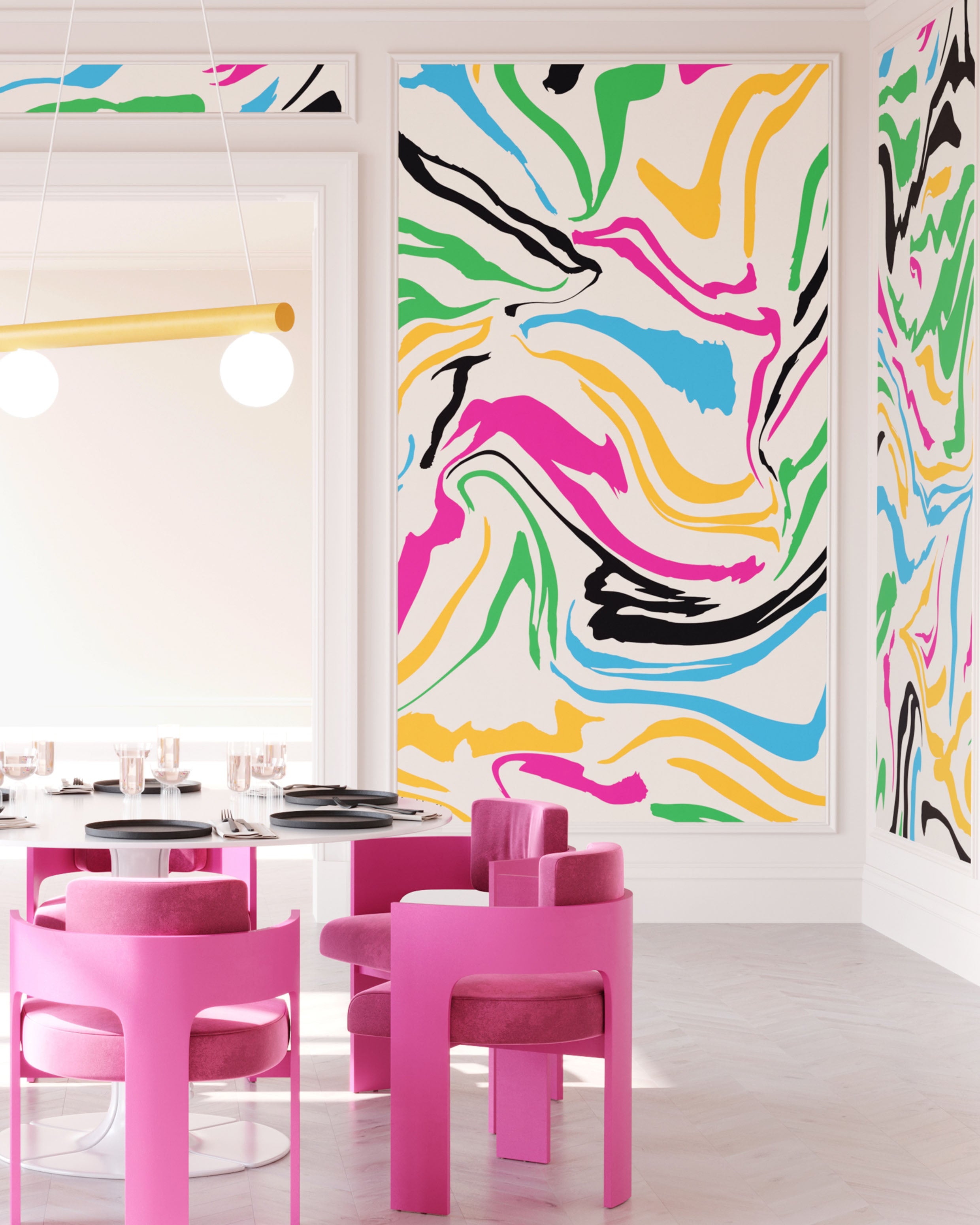 Primal© Multi Mural Wallpaper in Miami