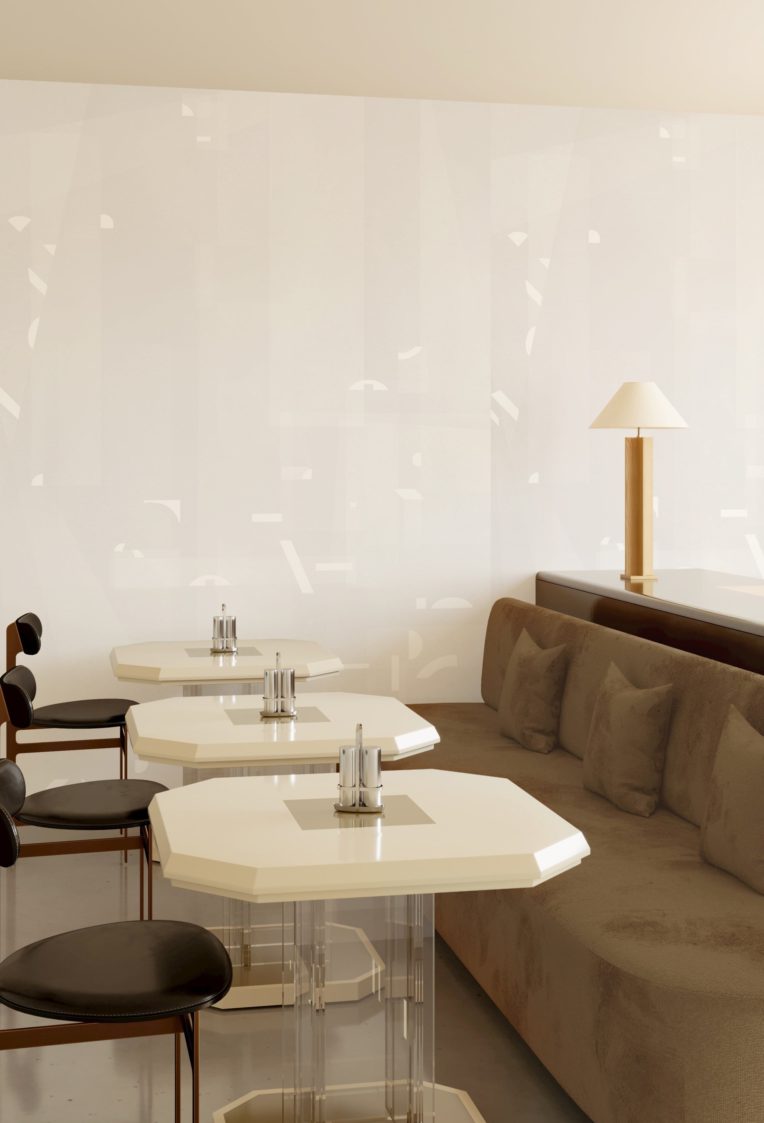 Shape Shifter© Mural Wallpaper in Coconut