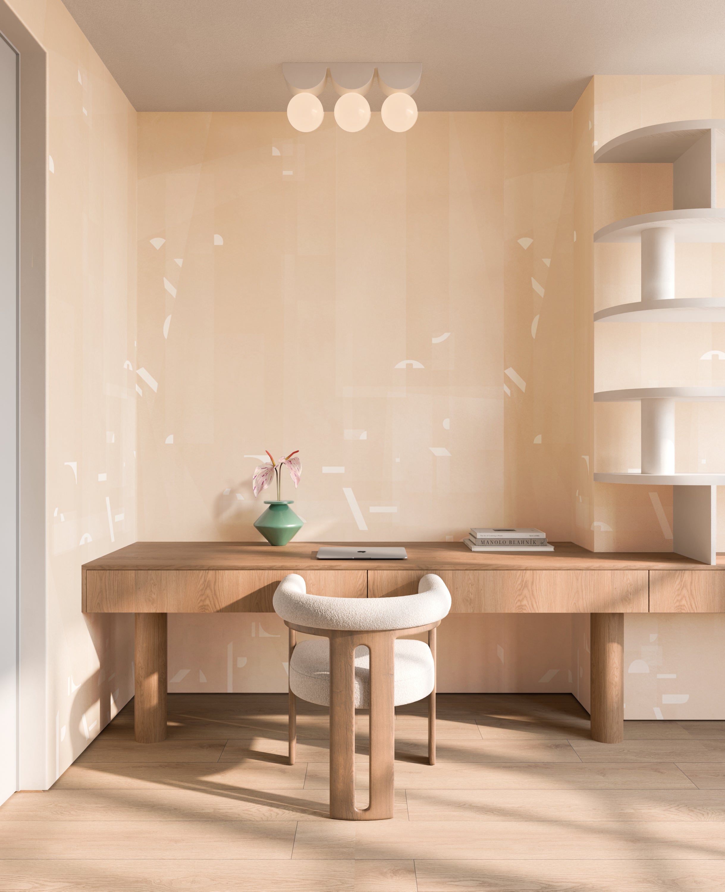 Shape Shifter© Mural Wallpaper in Shell