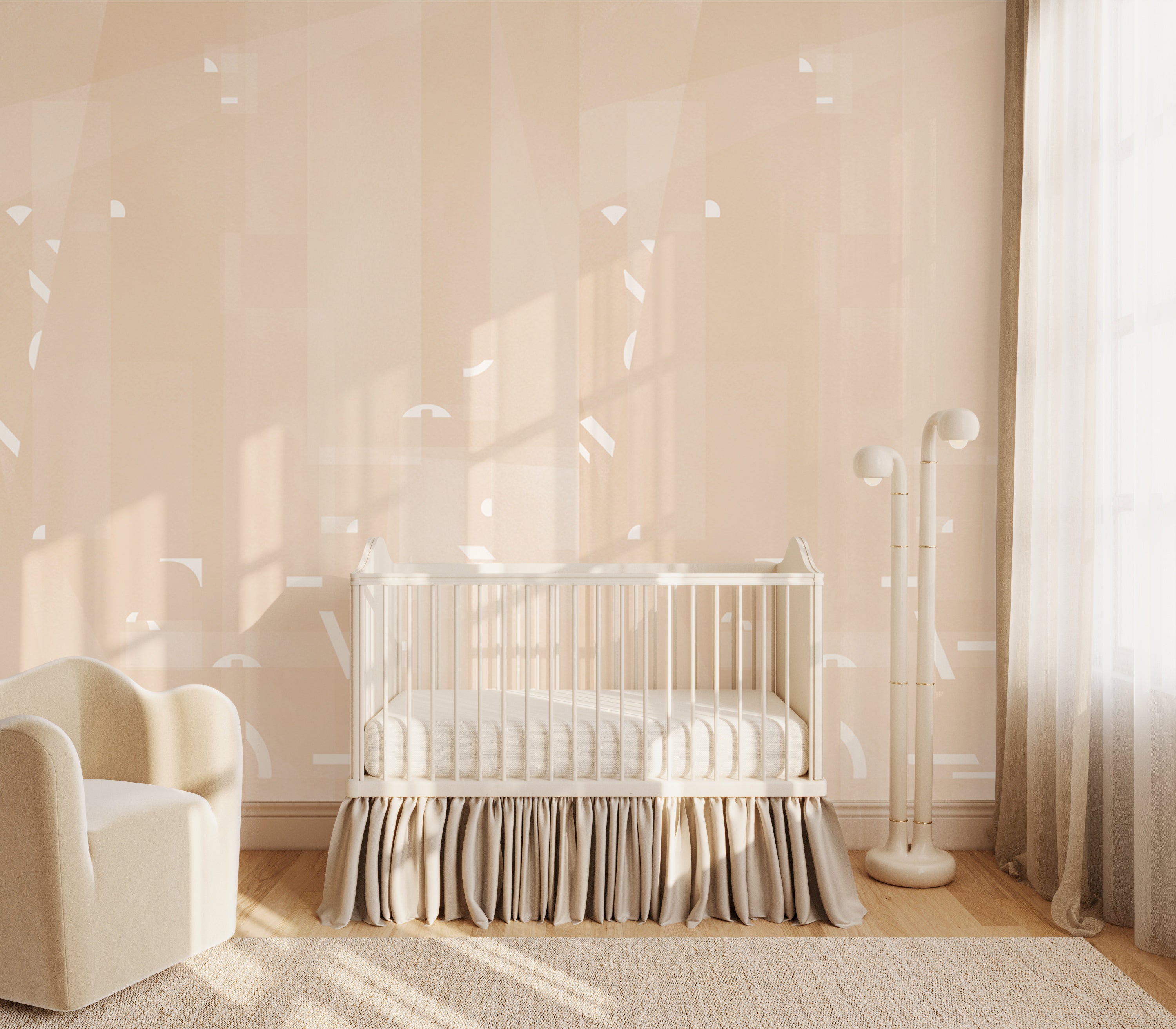 Shape Shifter© Mural Wallpaper in Shell