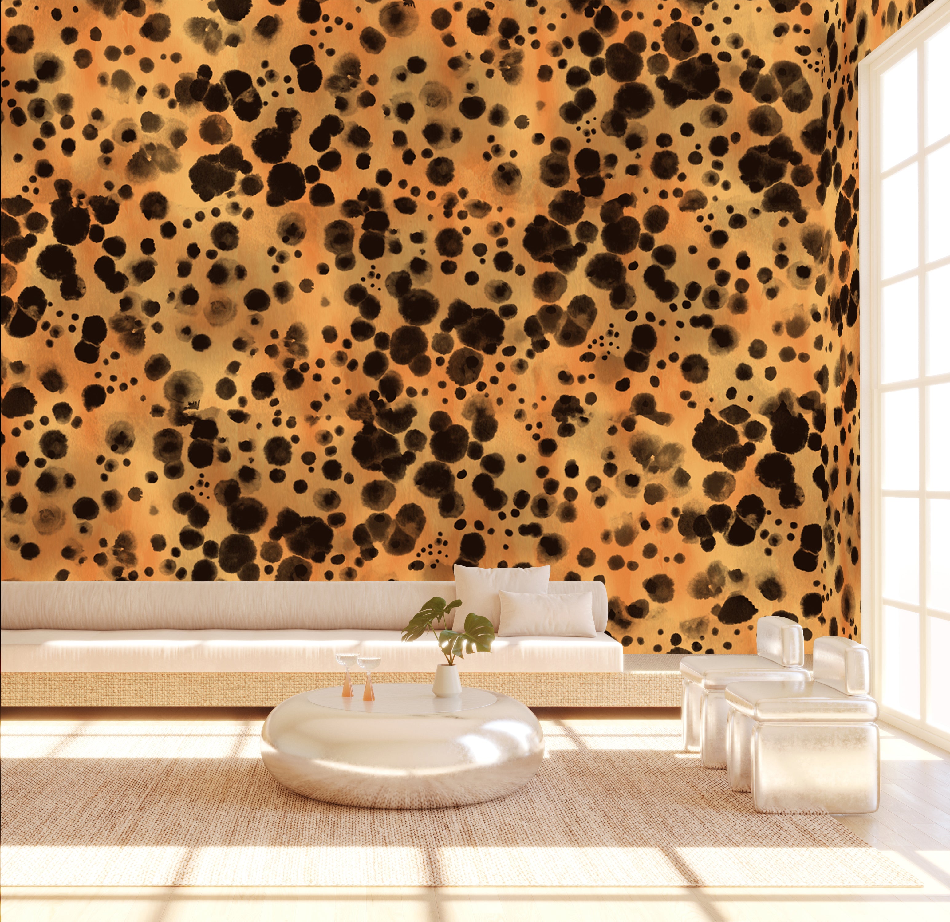 Sweet Spot© Wallpaper in Papaya