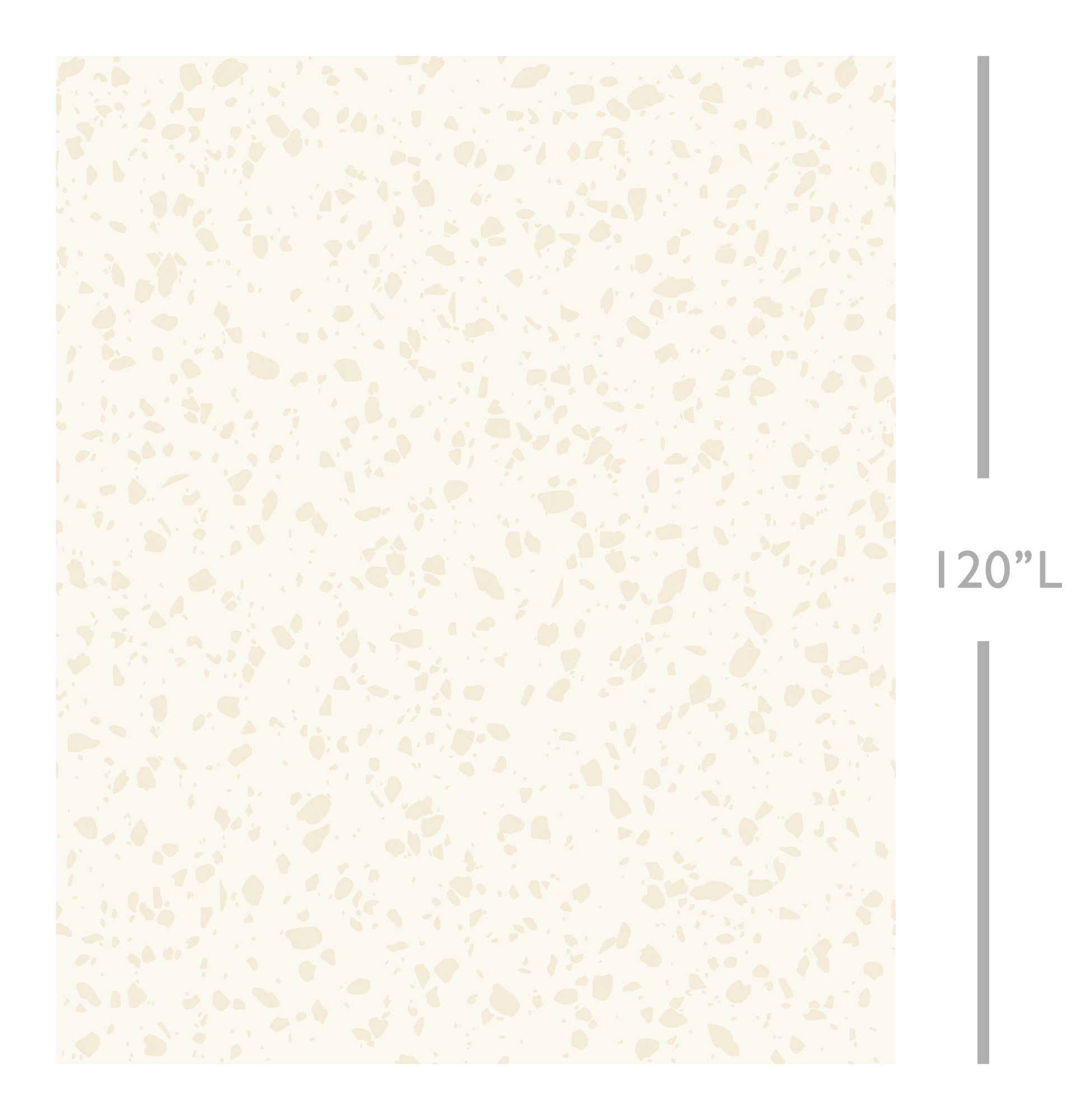 Terrazzo II© Wallpaper in Creme