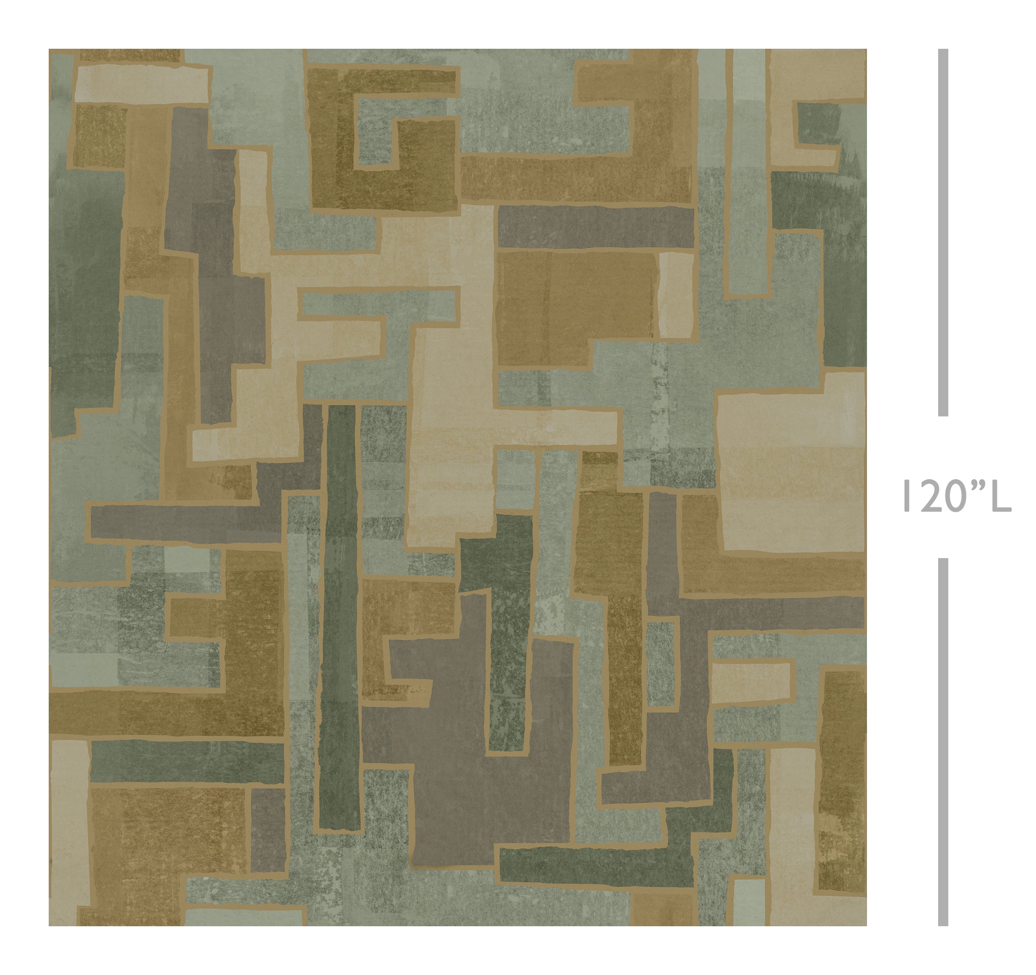 Tetris© Mural Wallpaper in Moss