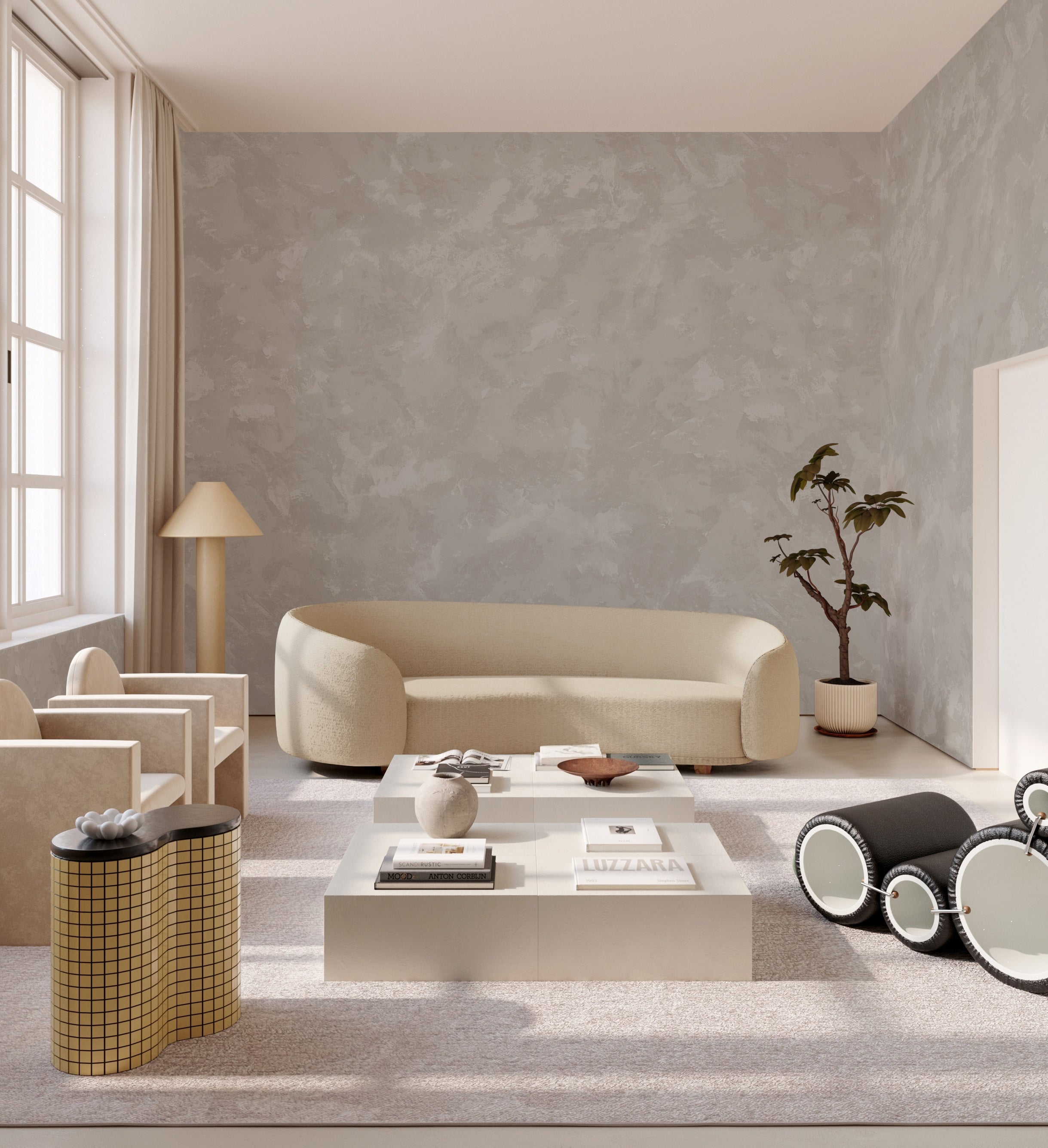 Venetian© Mural Wallpaper in Lunar