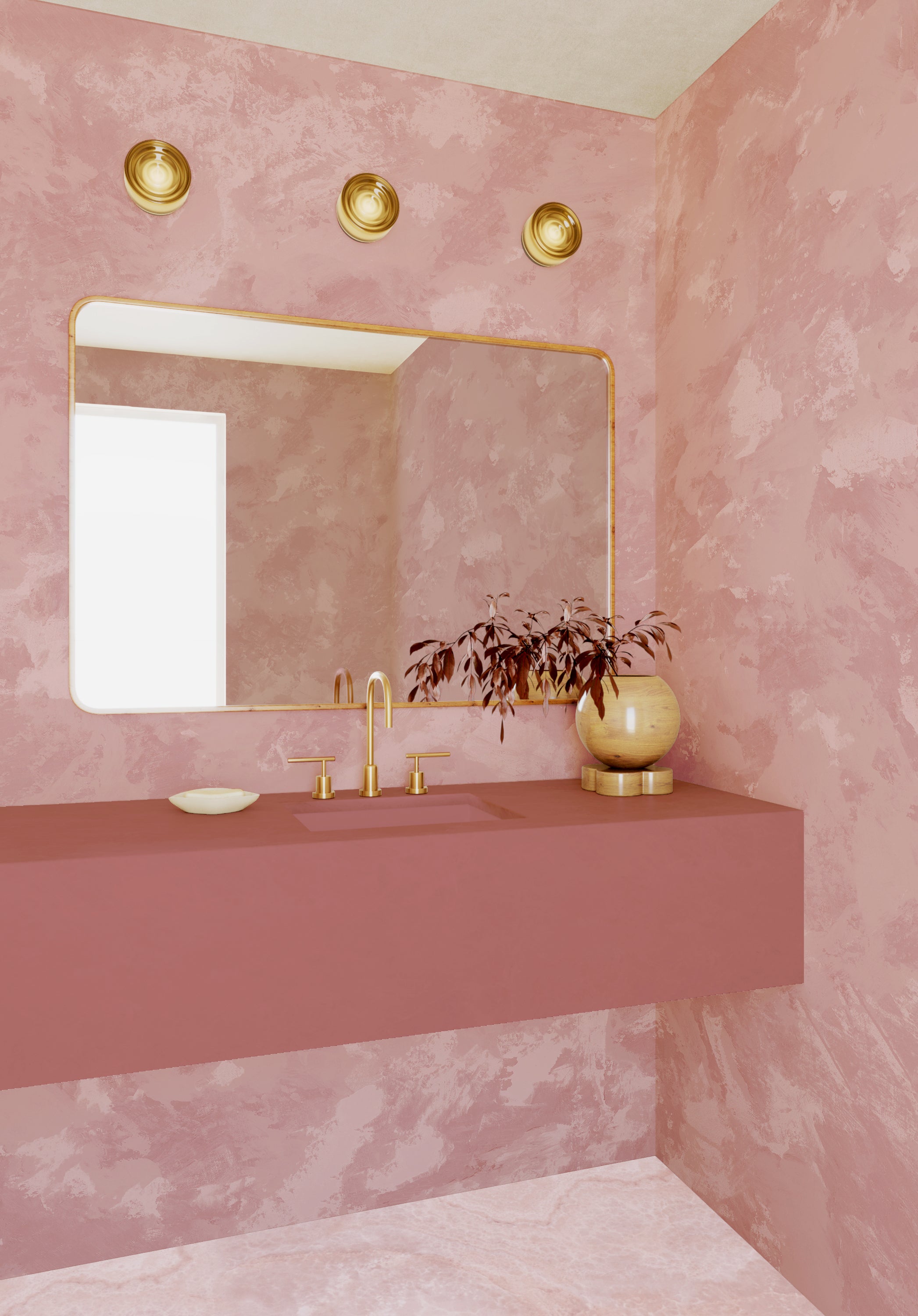 Venetian© Mural Wallpaper in Mauve