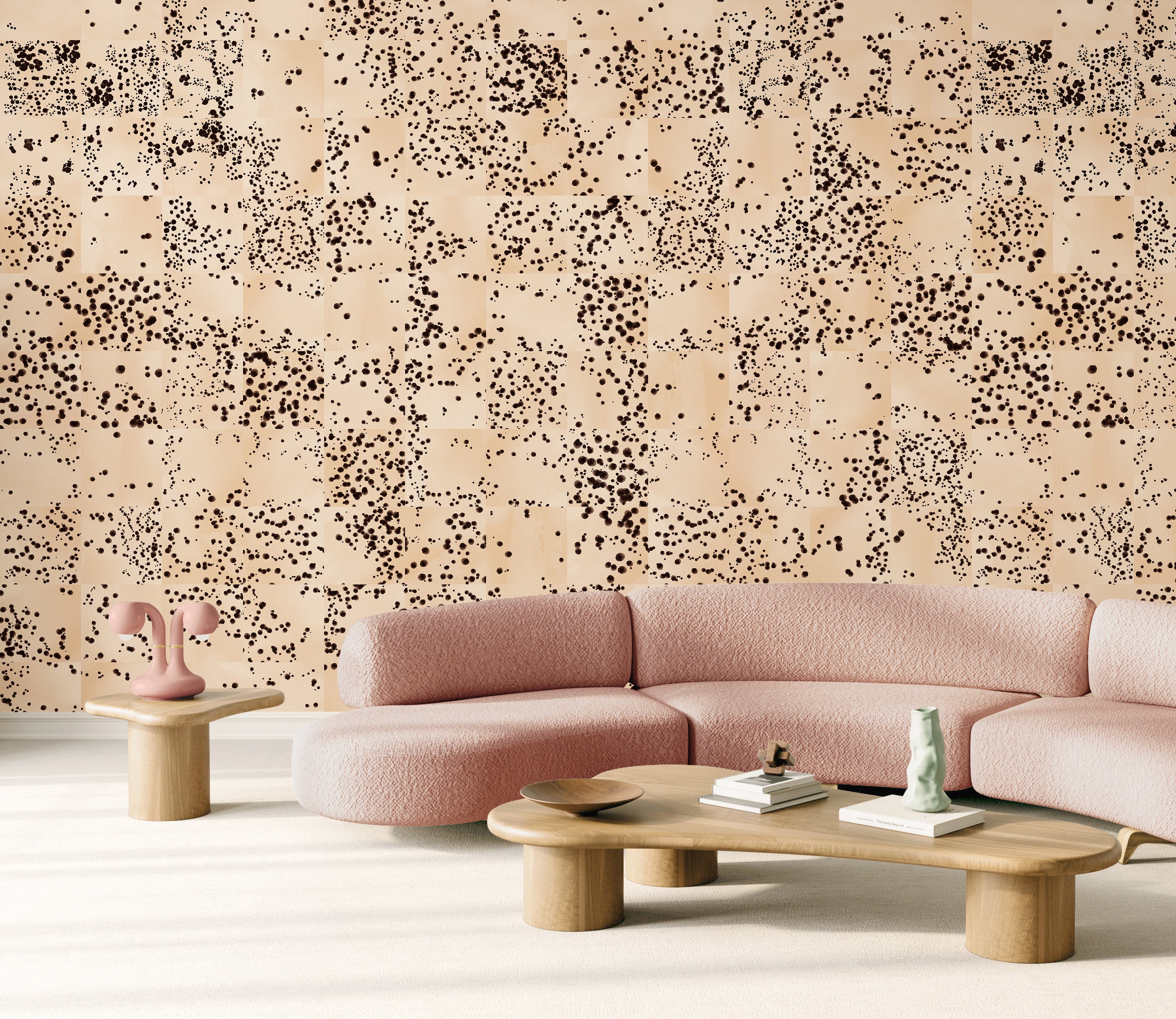 Wild Tile© Wallpaper in Buff