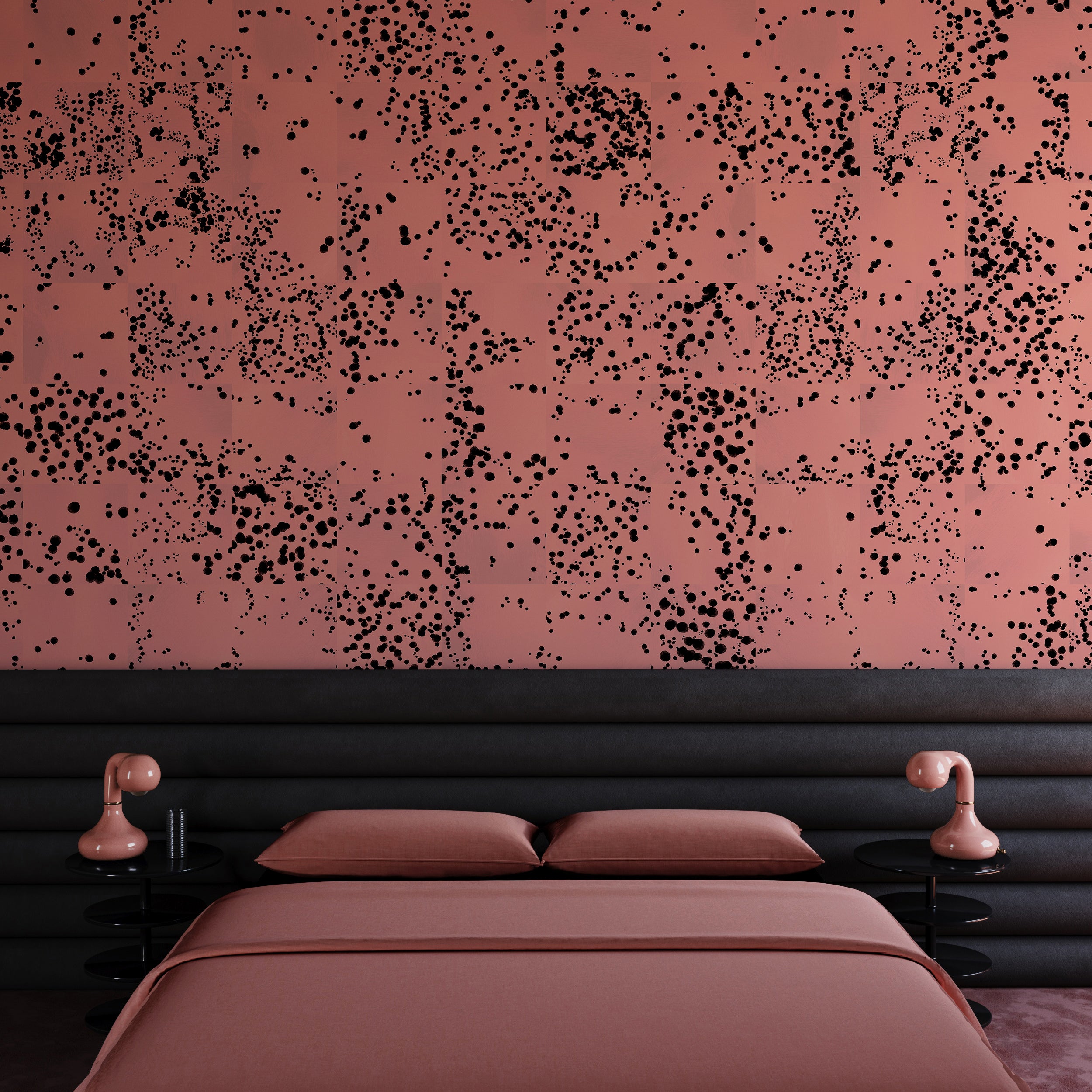 Wild Tile© Wallpaper in Mauve