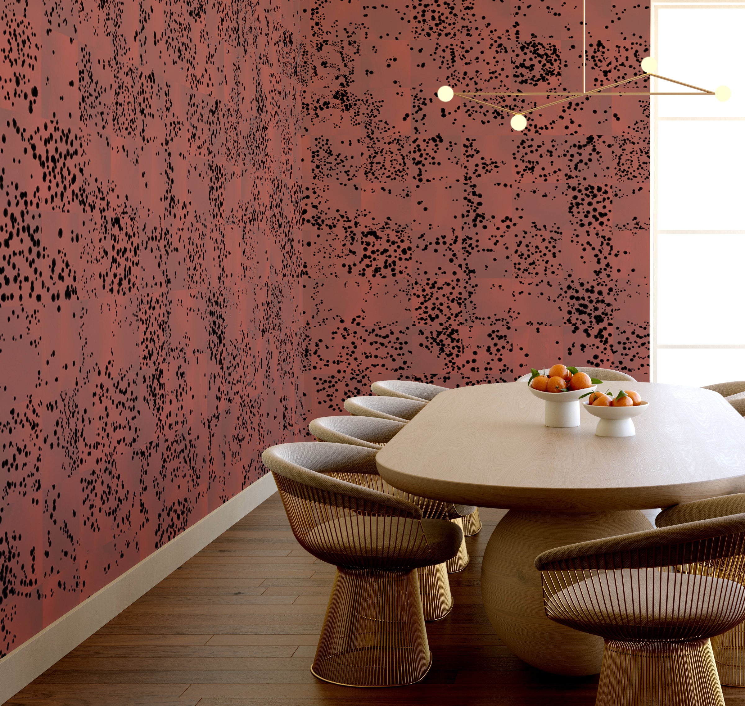 Wild Tile© Wallpaper in Mauve