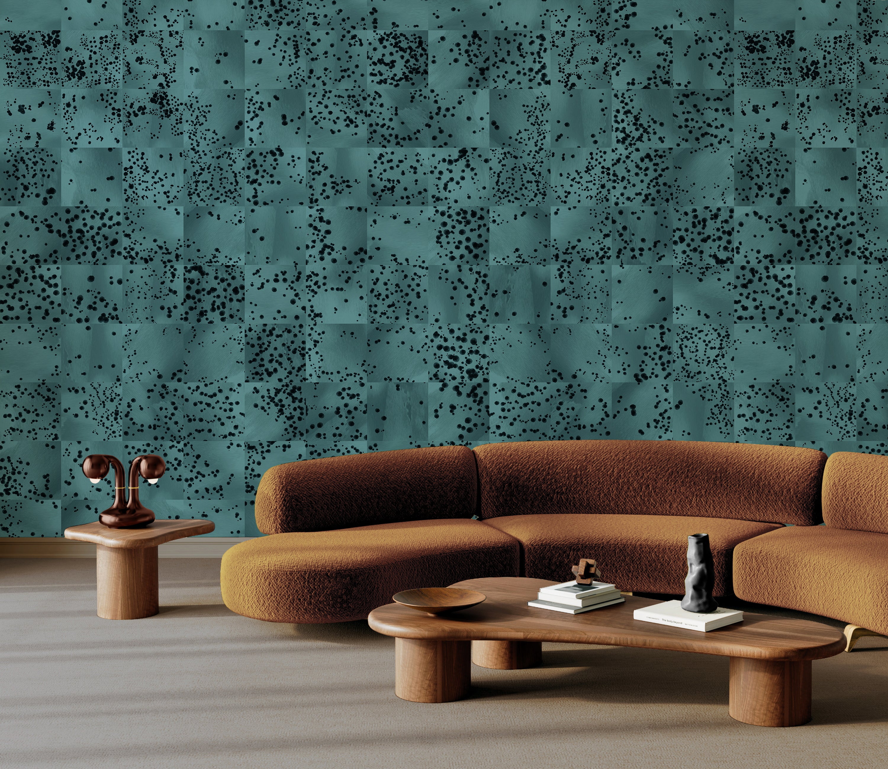 Wild Tile© Wallpaper in Mermaid