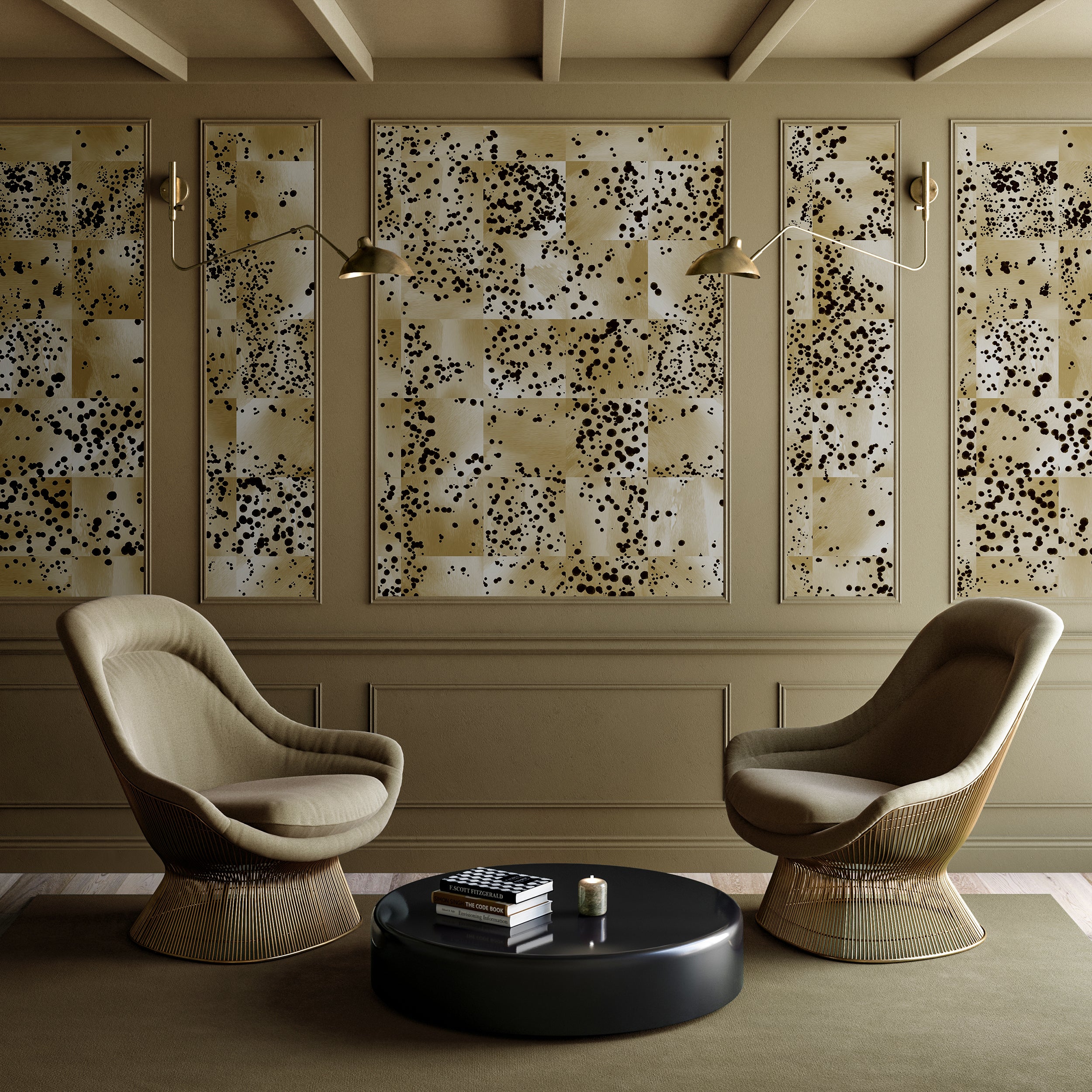 Wild Tile© Wallpaper in Moss