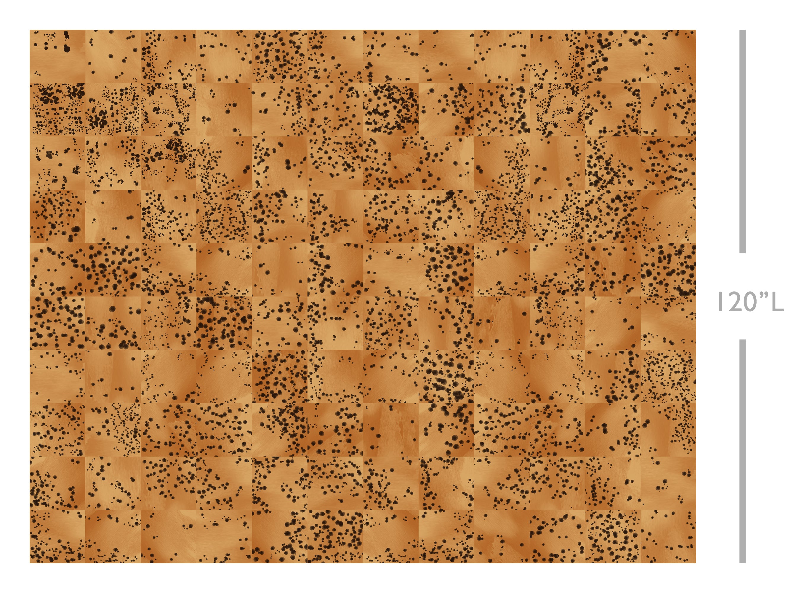 Wild Tile© Wallpaper in Papaya