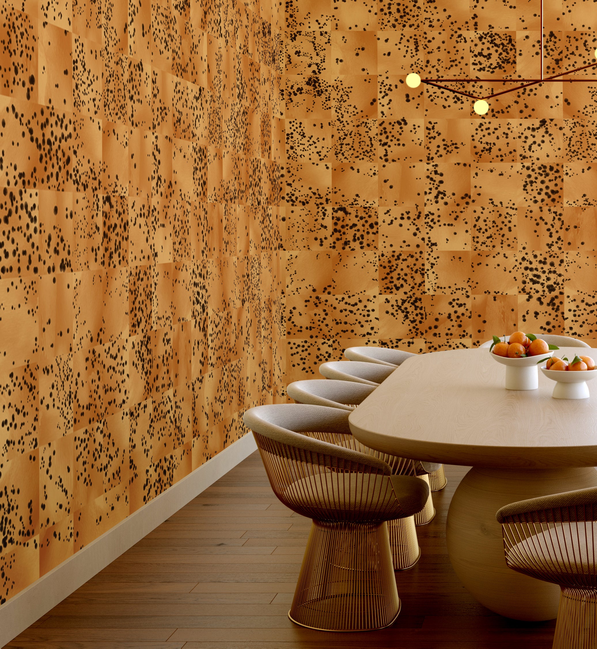 Wild Tile© Wallpaper in Papaya