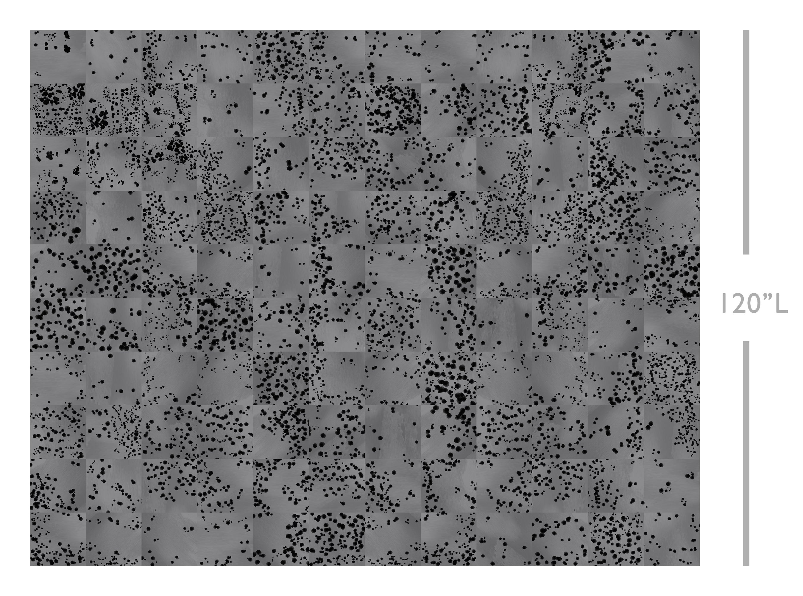 Wild Tile© Wallpaper in Stone Blue