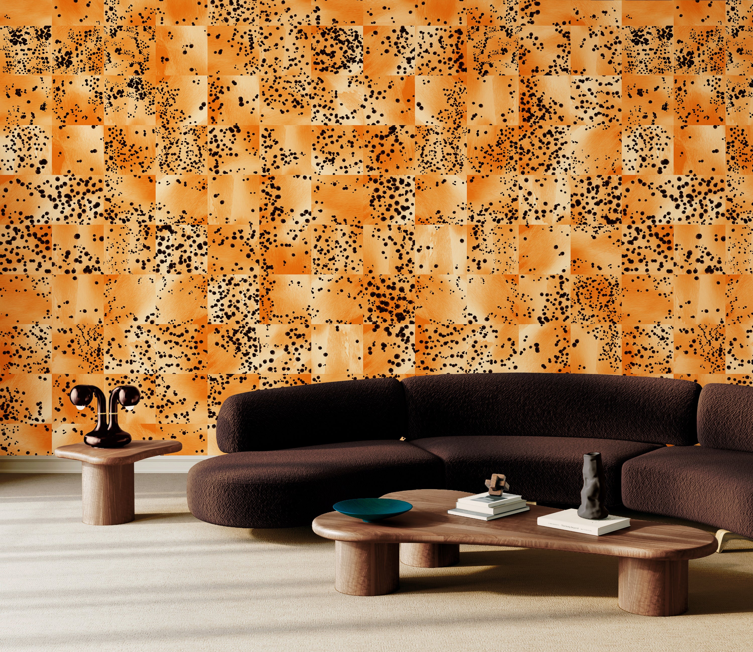 Wild Tile© Wallpaper in Tiger