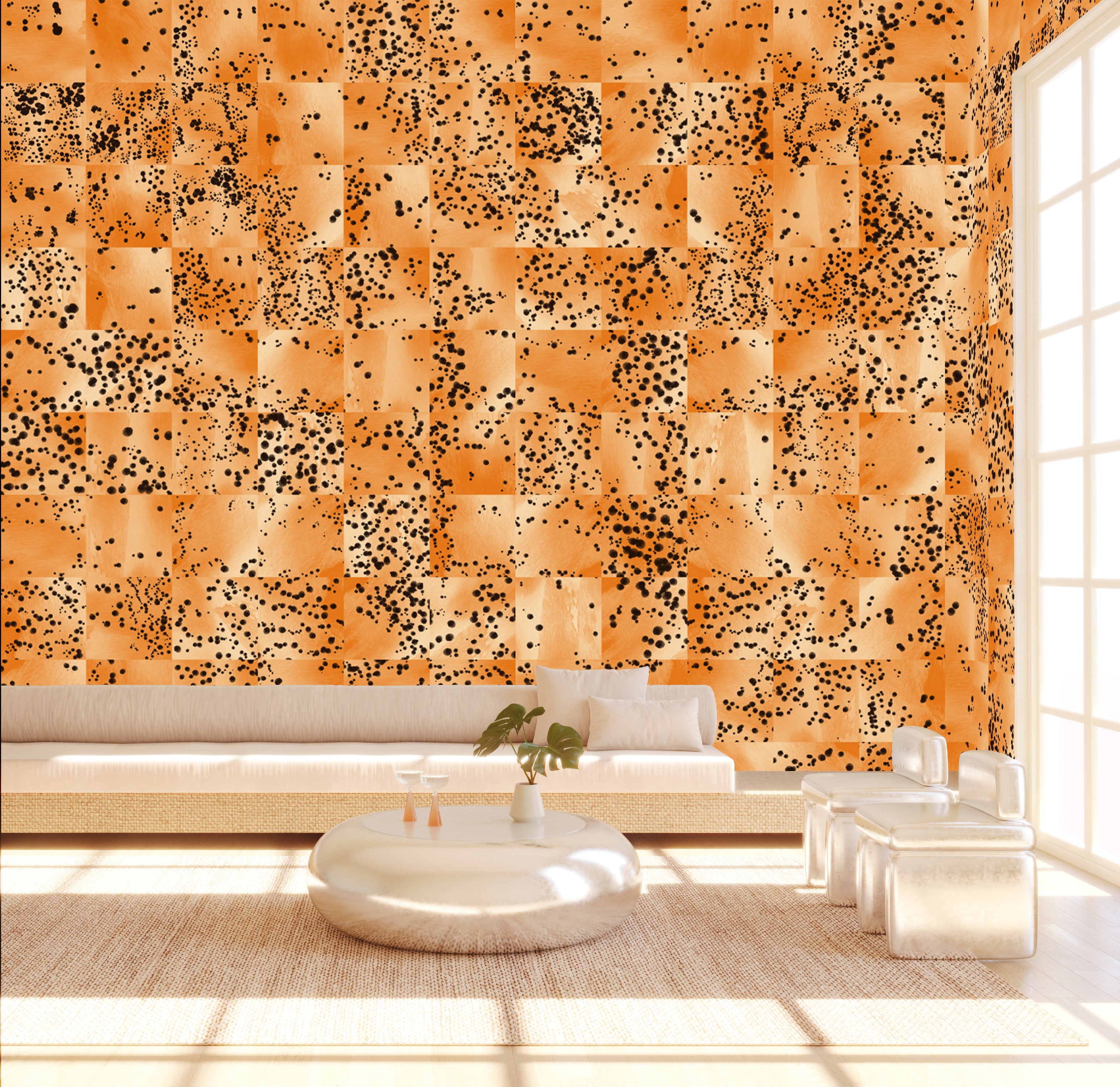 Wild Tile© Wallpaper in Tiger
